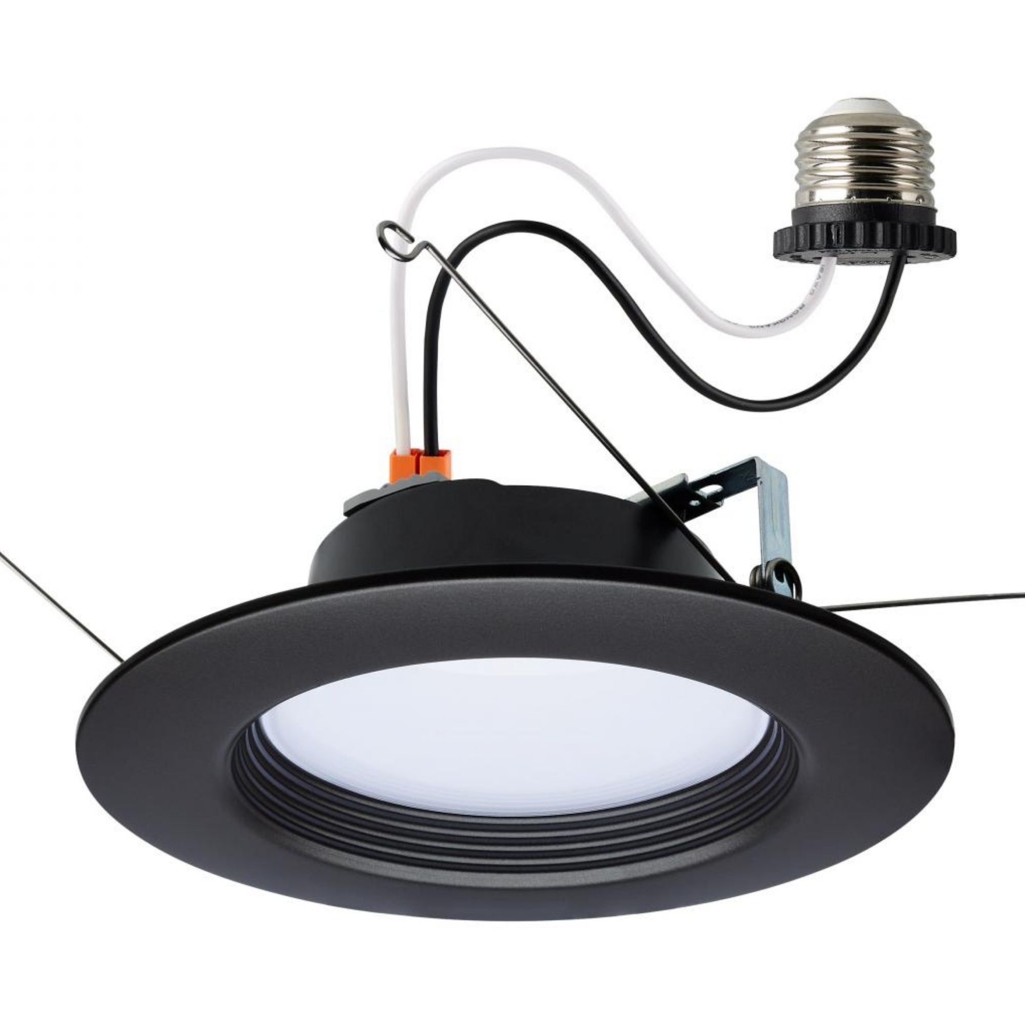 5/6" Retrofit LED Can Light, 9W, 800 Lm, 5-CCT, Bronze Baffle Trim