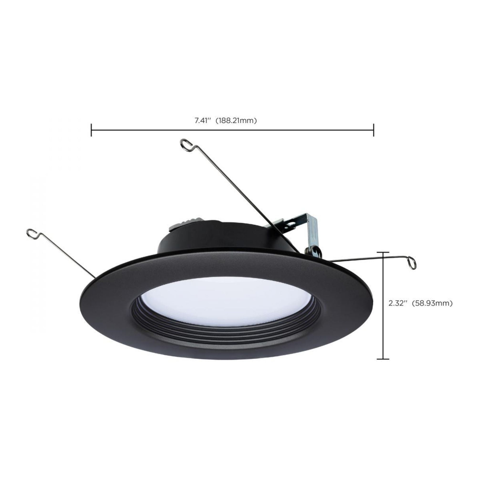 5/6" Retrofit LED Can Light, 9W, 800 Lm, 5-CCT, Bronze Baffle Trim