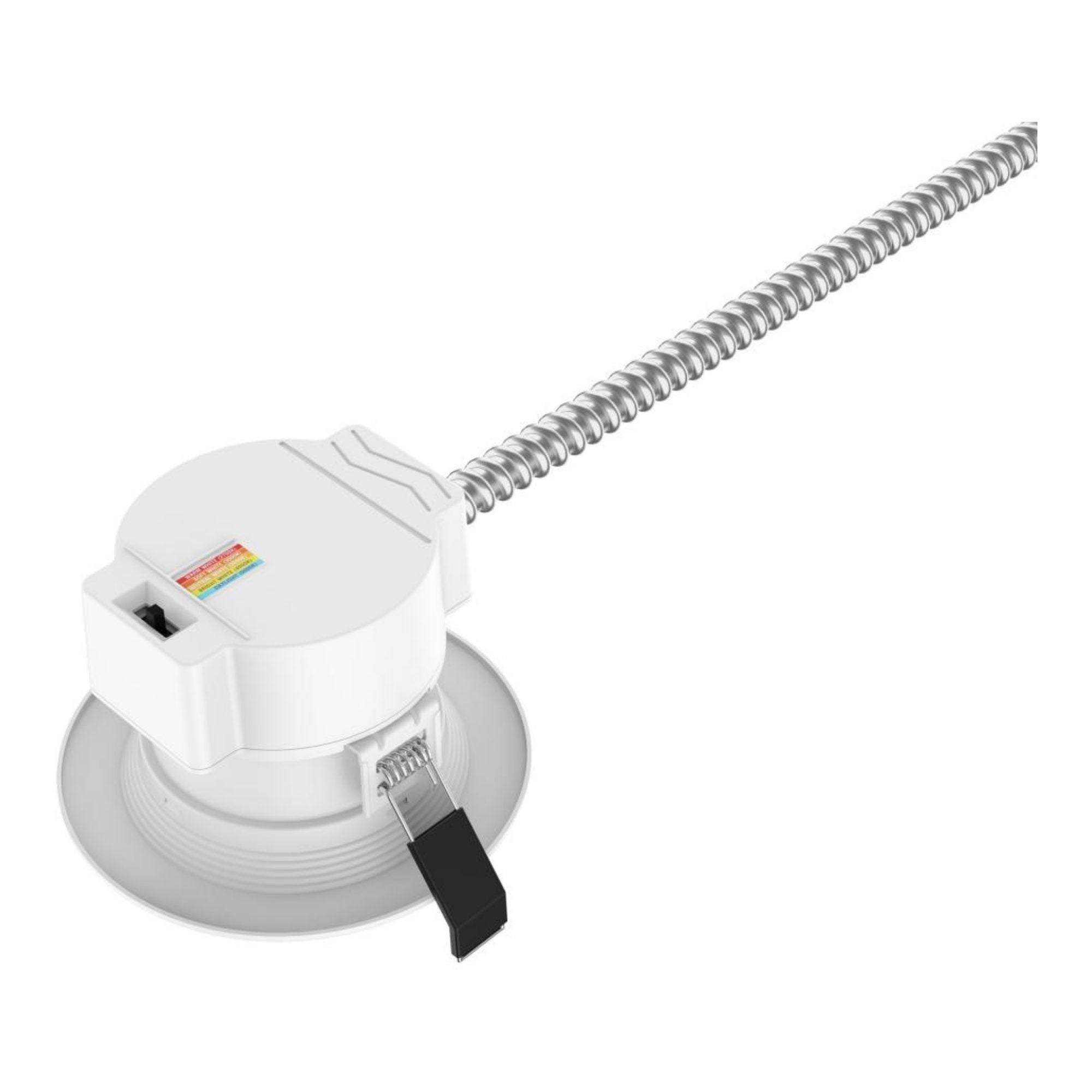 4" Commercial LED Downlight, 12W, 1200 Lm, 5-CCT, Baffle Trim, 120-277V