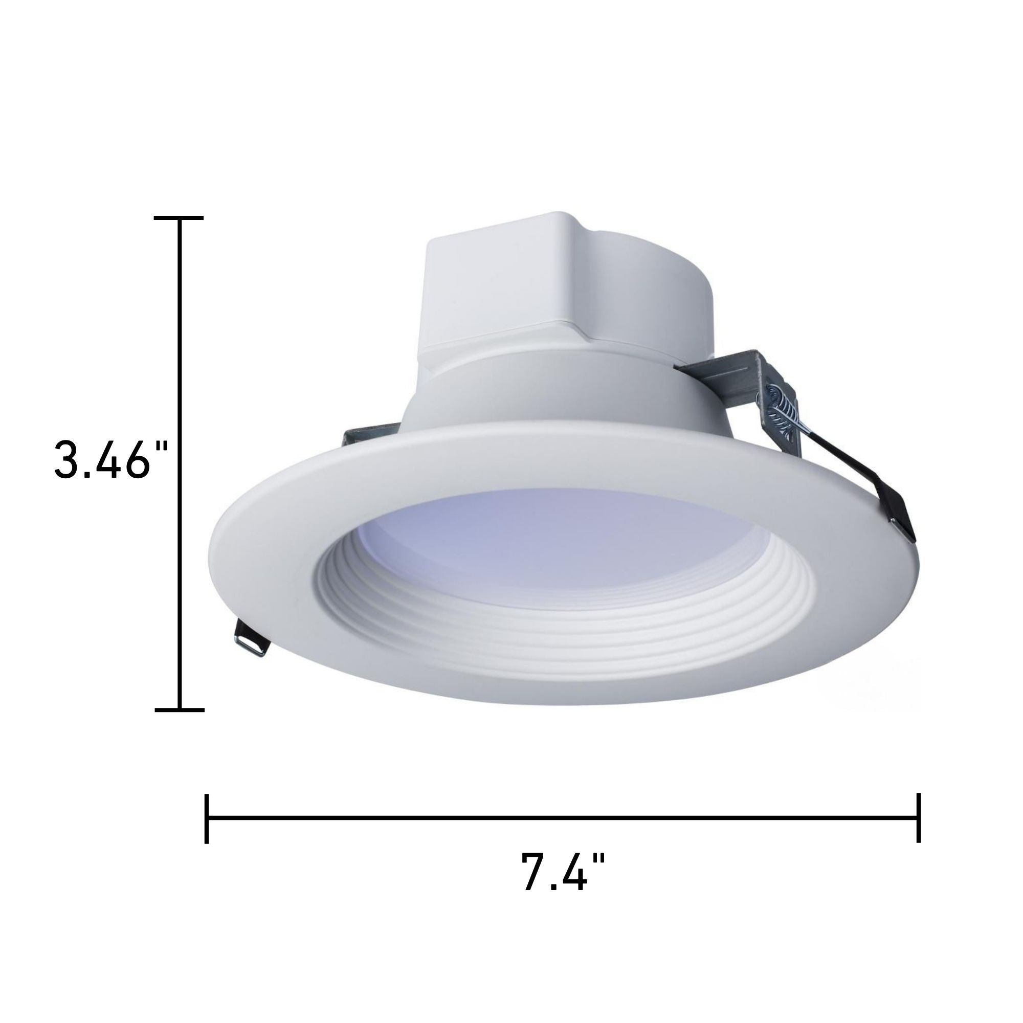 6" Commercial LED Downlight, 15W, 1600 Lm, 5-CCT, Baffle Trim, 120-277V