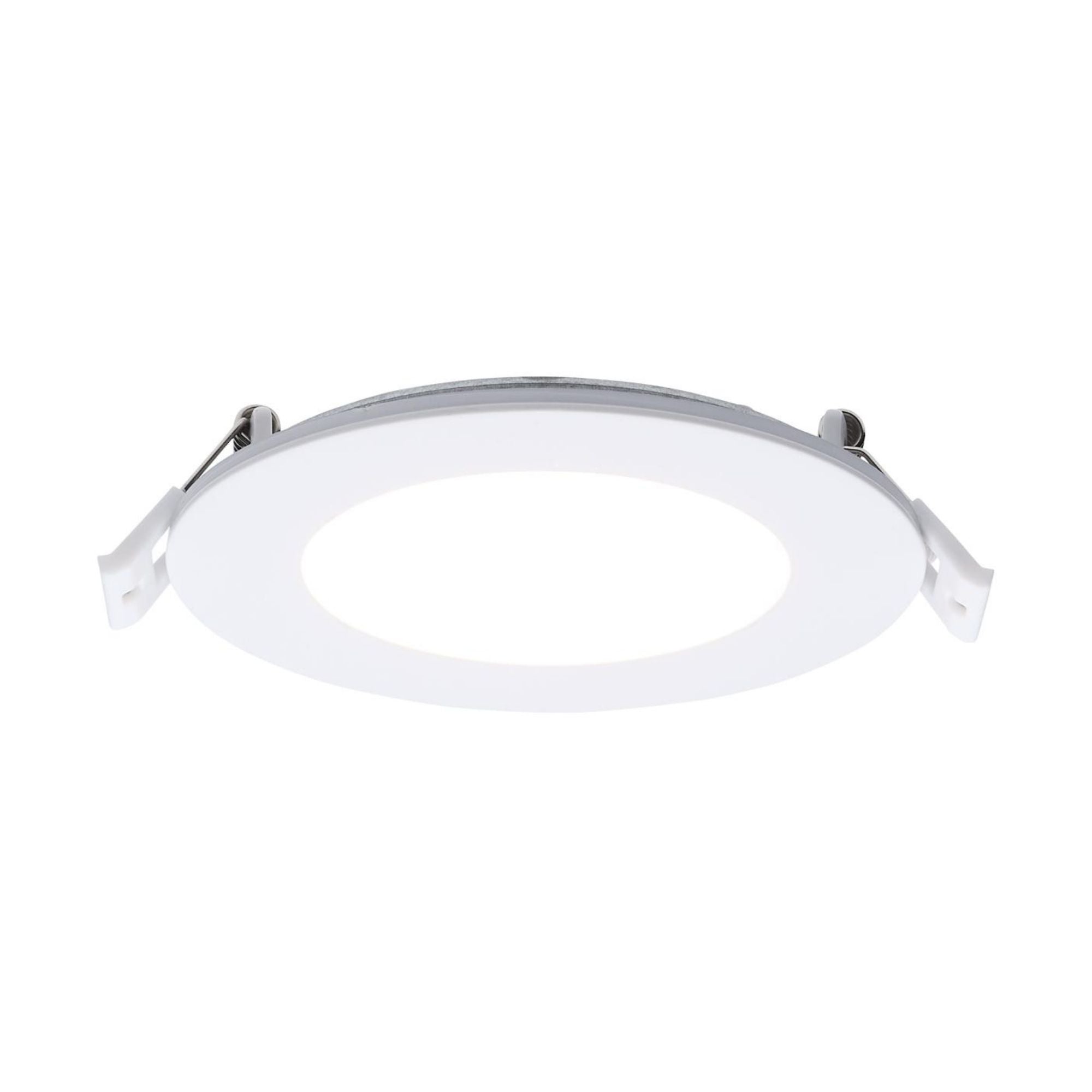 4" LED Downlight with Night Light, 760 Lm, Selectable CCT, White Round Trim