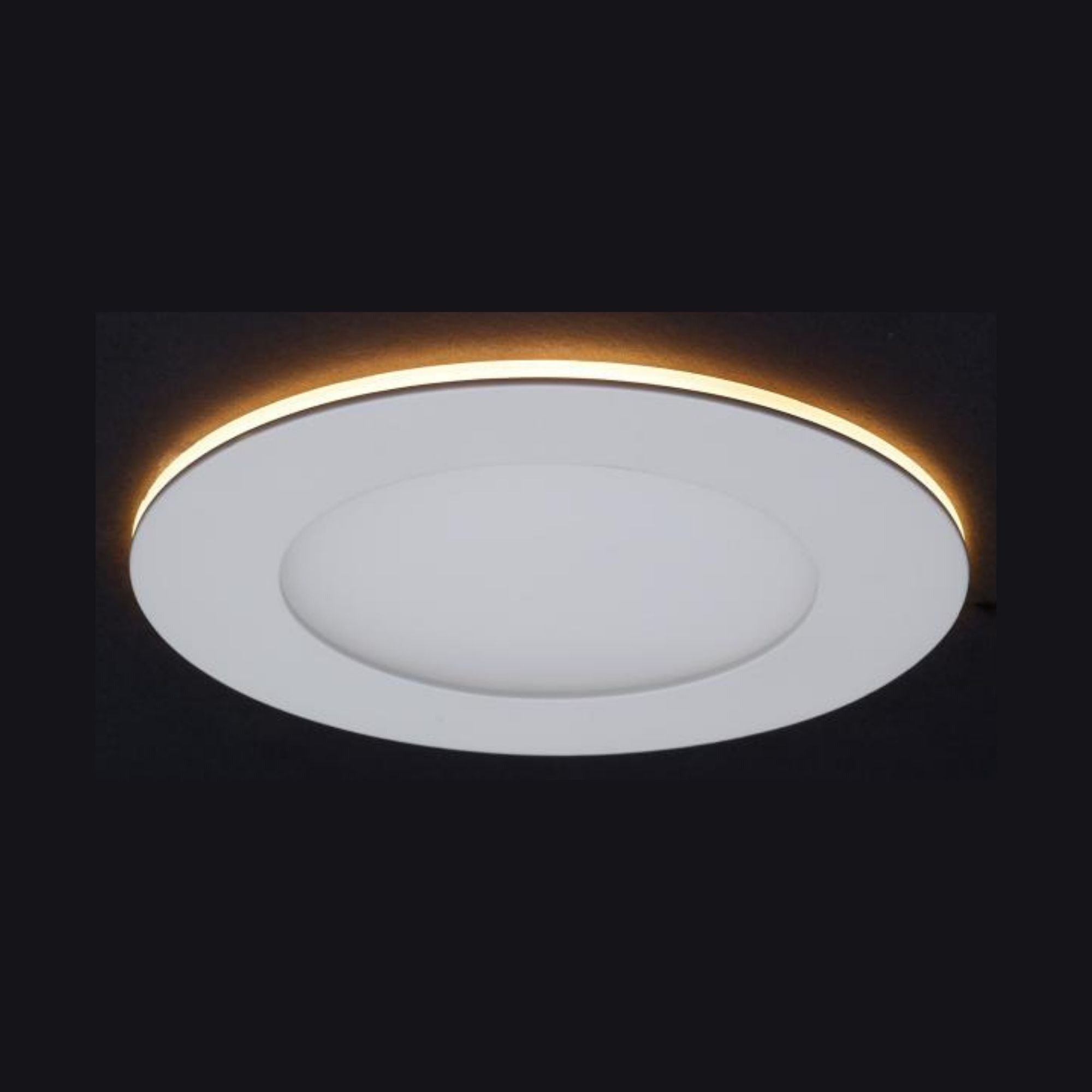 4" LED Downlight with Night Light, 760 Lm, Selectable CCT, White Round Trim