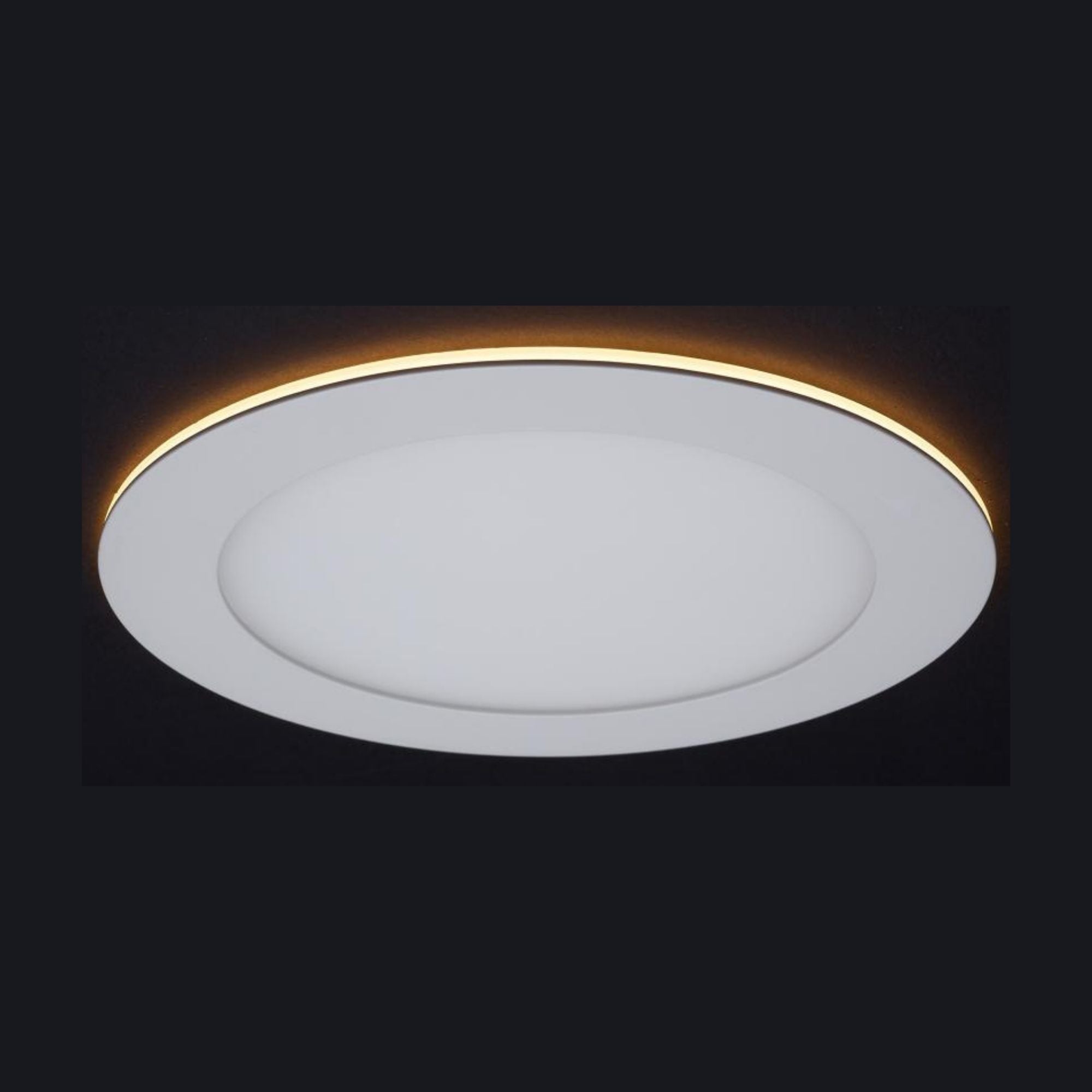 6" LED Downlight with Night Light, 1000 Lm, Selectable CCT, White Round Trim