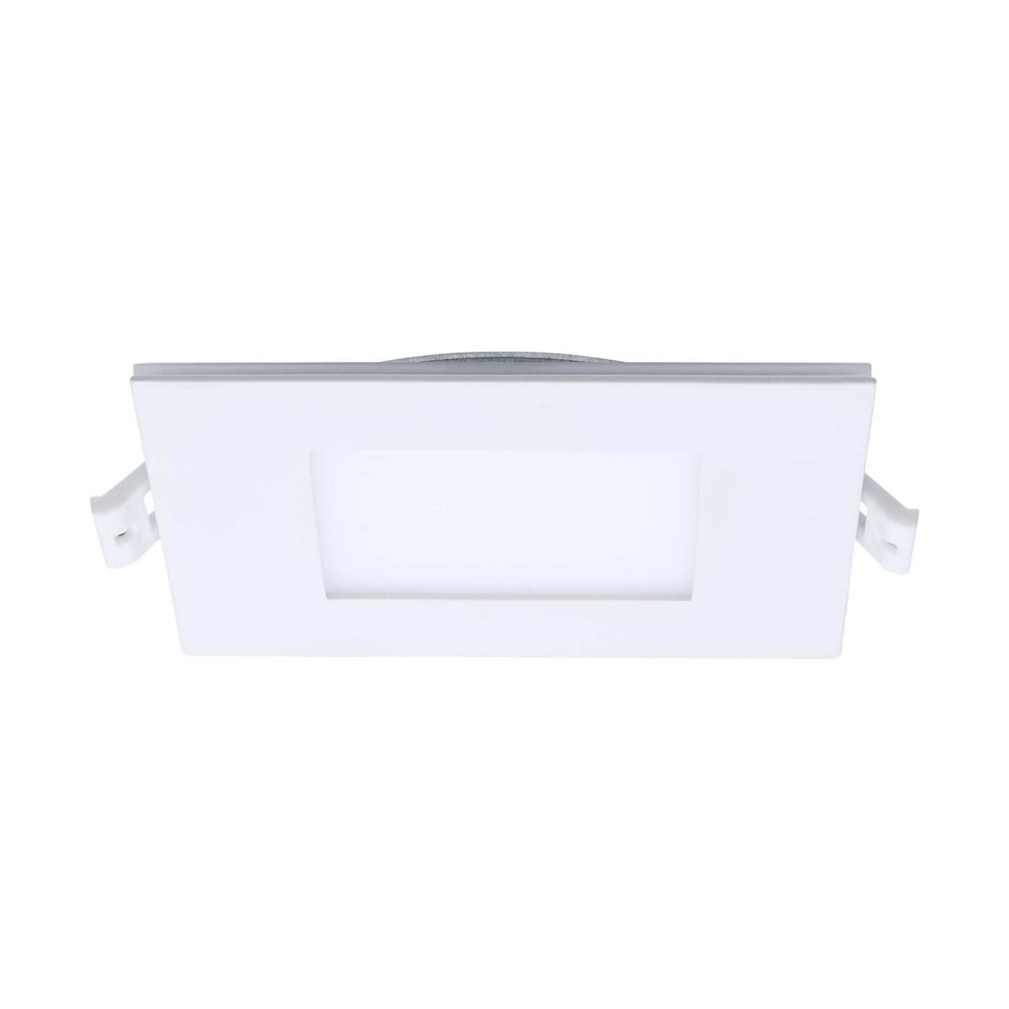 4" LED Downlight with Night Light, 760 Lm, Selectable CCT, White Square Trim