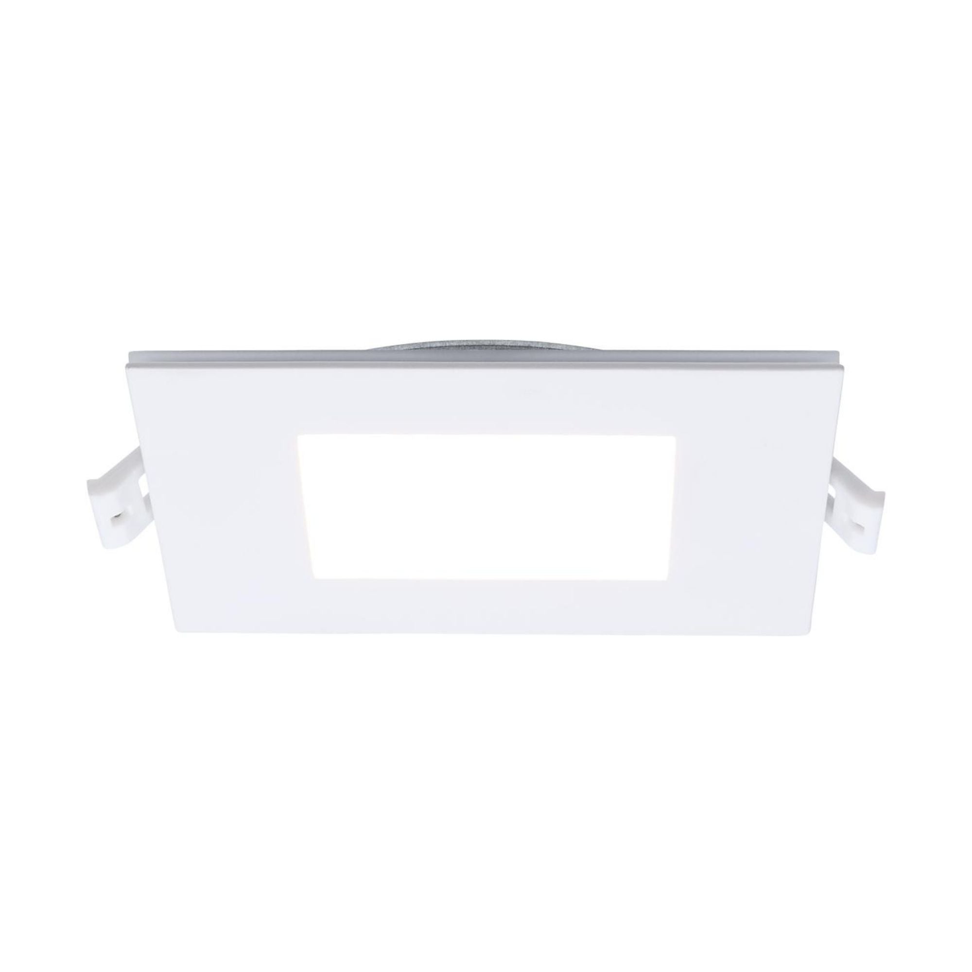 4" LED Downlight with Night Light, 760 Lm, Selectable CCT, White Square Trim