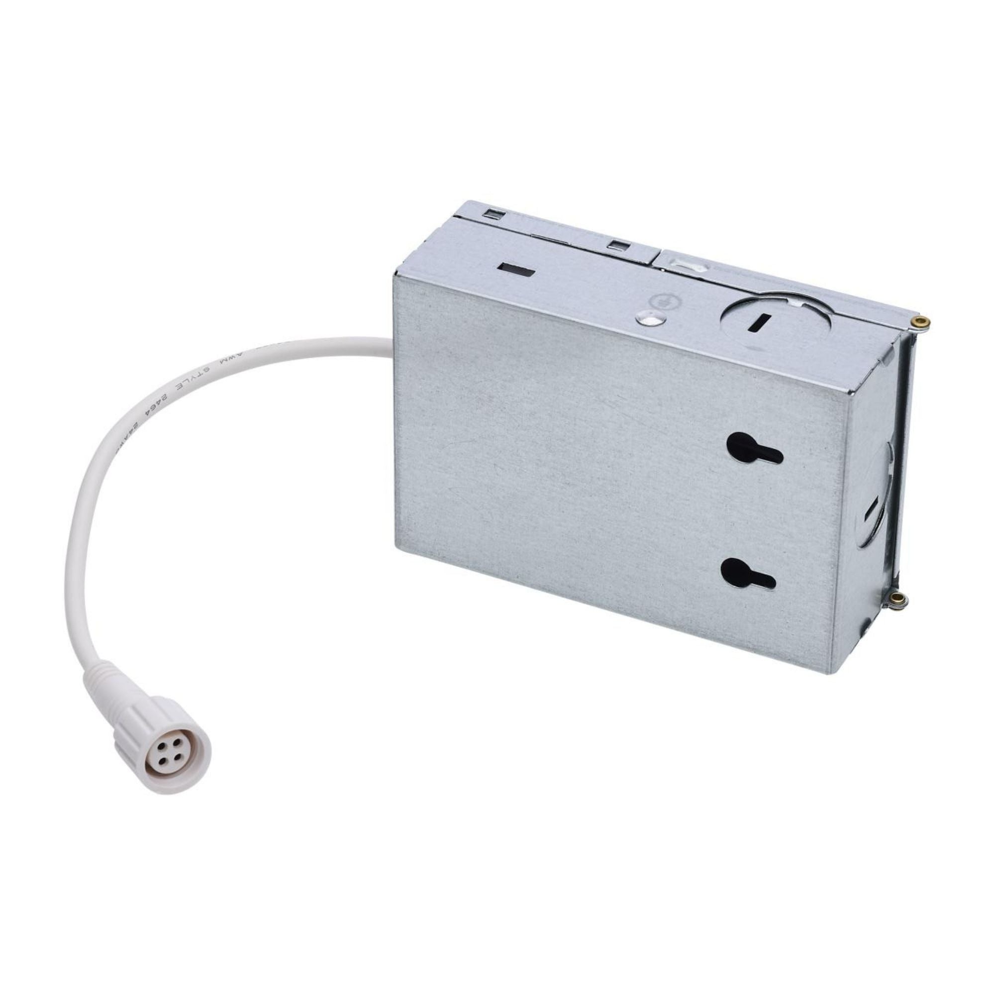 4" LED Downlight with Night Light, 760 Lm, Selectable CCT, White Square Trim