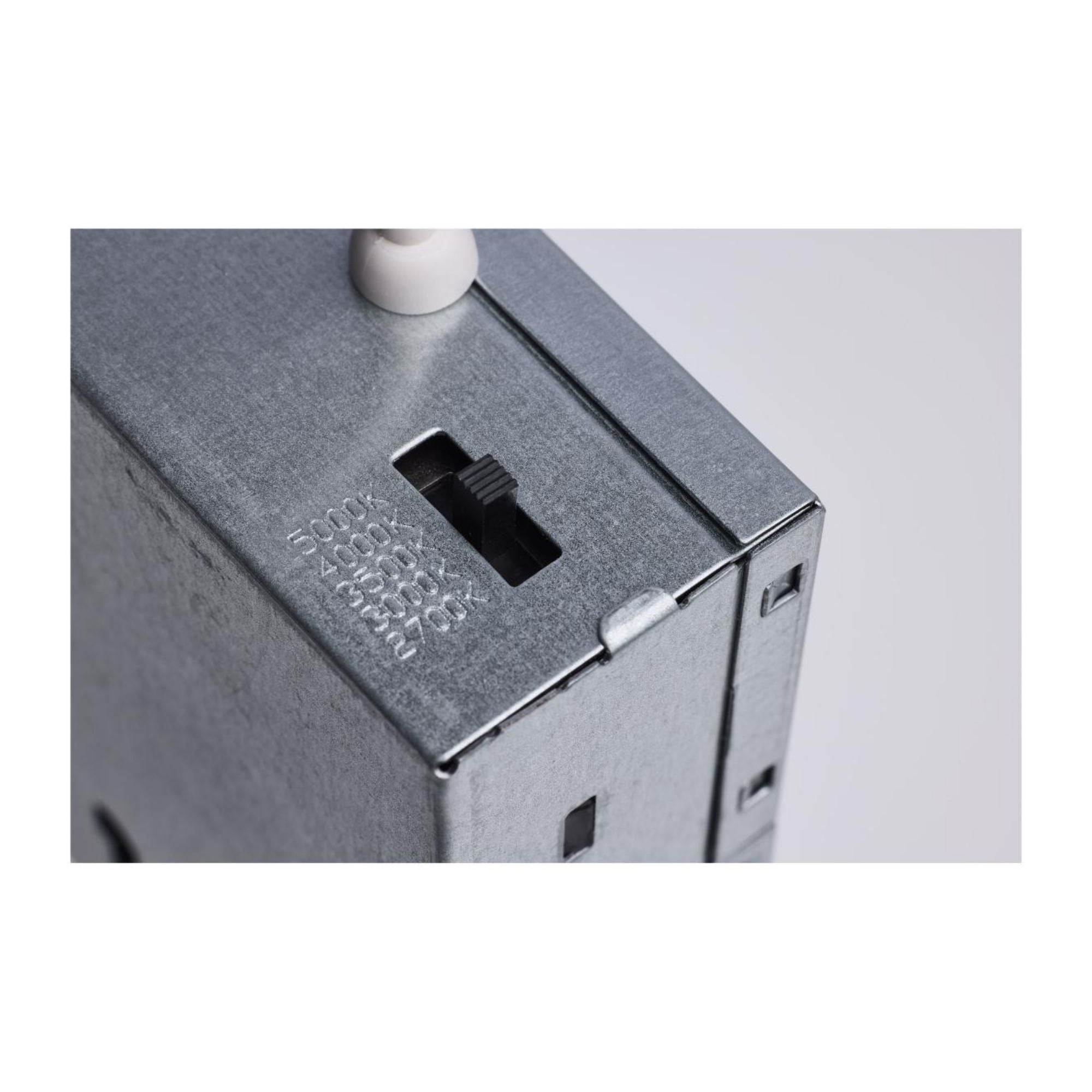 4" LED Downlight with Night Light, 760 Lm, Selectable CCT, White Square Trim