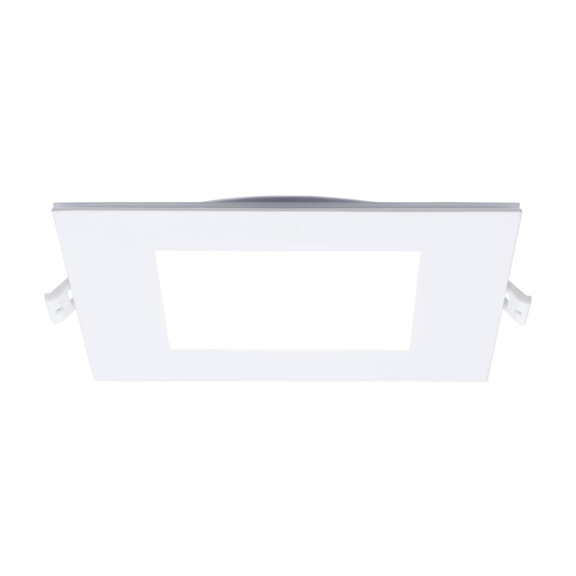 6" LED Downlight with Night Light, 1000 Lm, Selectable CCT, White Square Trim