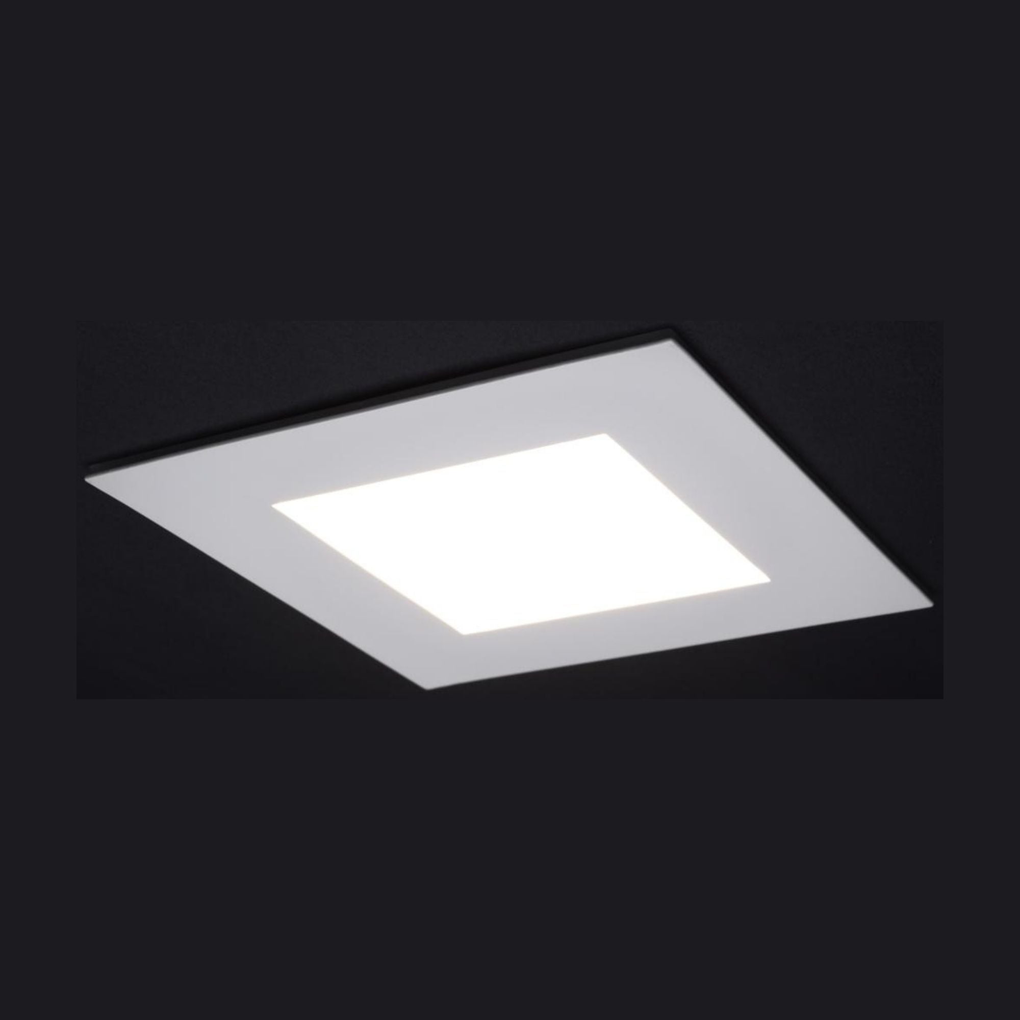 6" LED Downlight with Night Light, 1000 Lm, Selectable CCT, White Square Trim