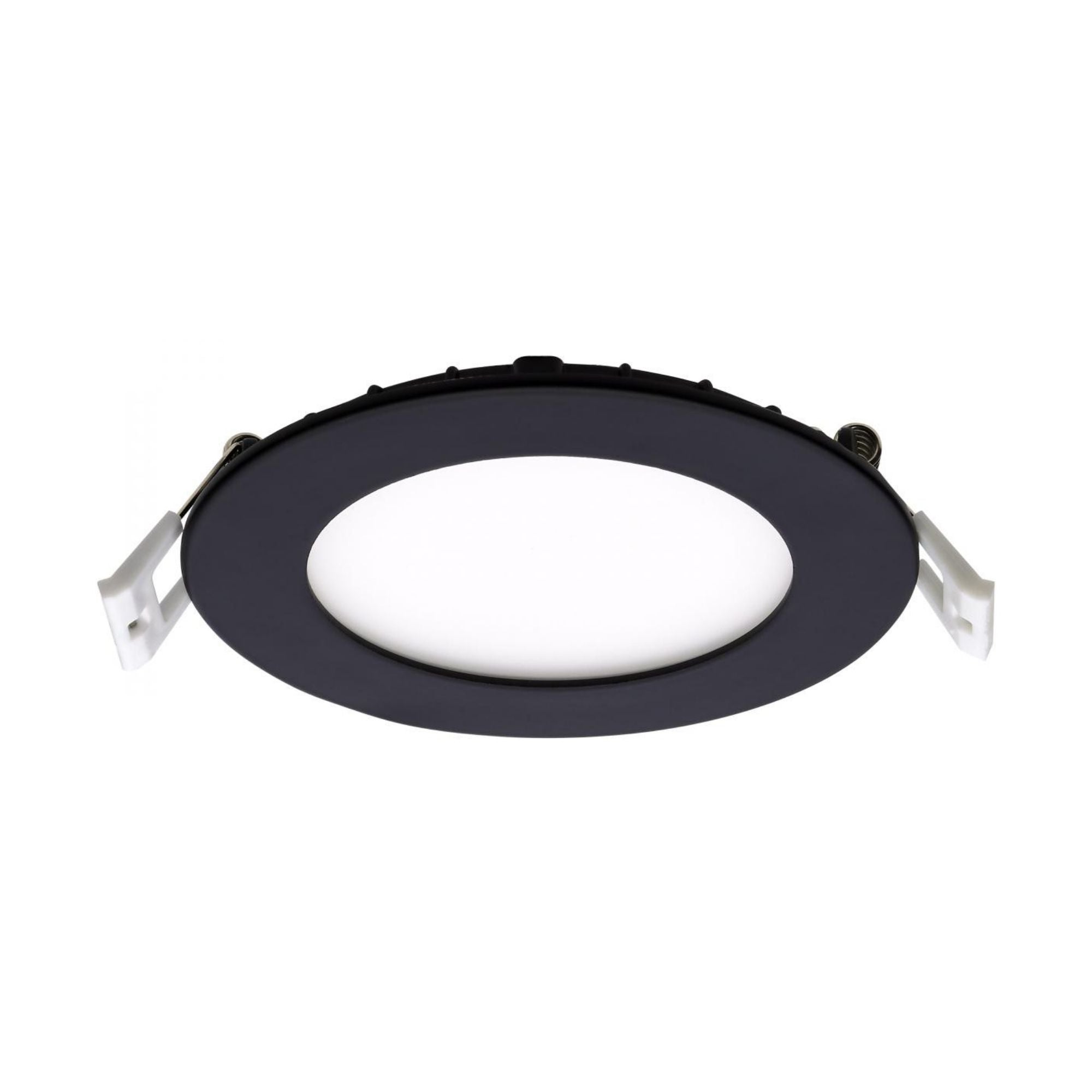 Slim Fit 4" Round Canless LED Recessed Light, 700 Lm, 5-CCT, Black Trim
