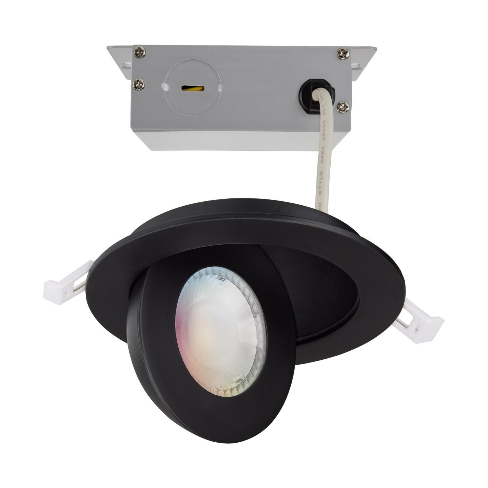 Starfish 4" Smart Gimbal LED Recessed Light, 650lm, RGB, 120-277V, Black