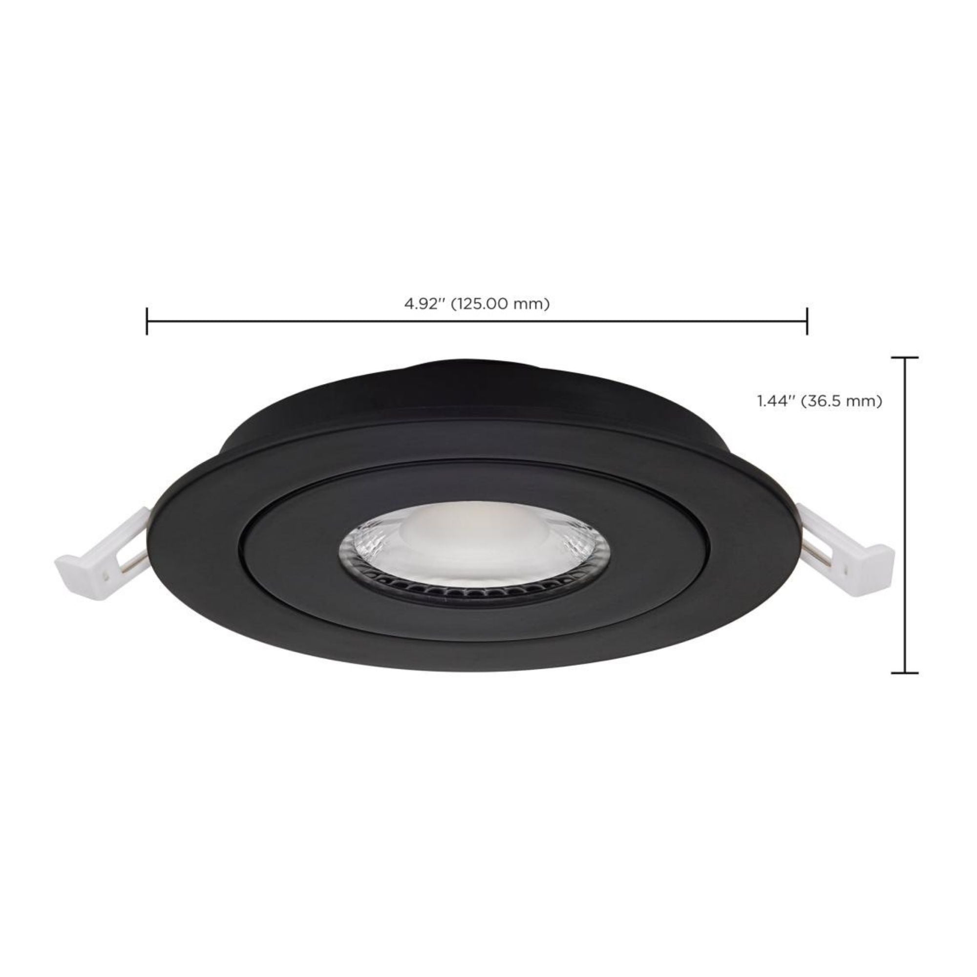 Starfish 4" Smart Gimbal LED Recessed Light, 650lm, RGB, 120-277V, Black