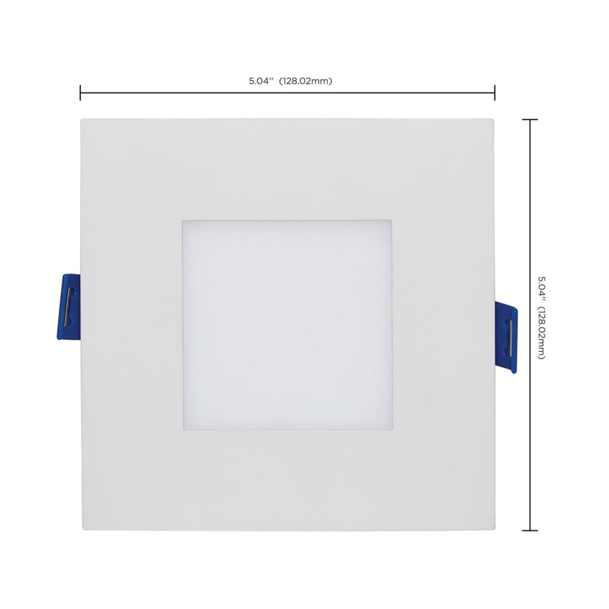 Starfish 4" Smart Slimfit LED Recessed Light, 540lm, RGB, Square Flat Trim