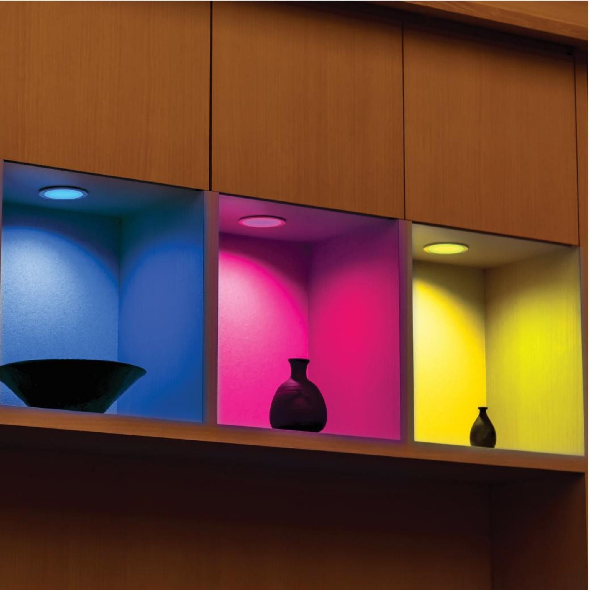 Starfish 4" Smart Slimfit LED Recessed Light, 540lm, RGB, Square Flat Trim