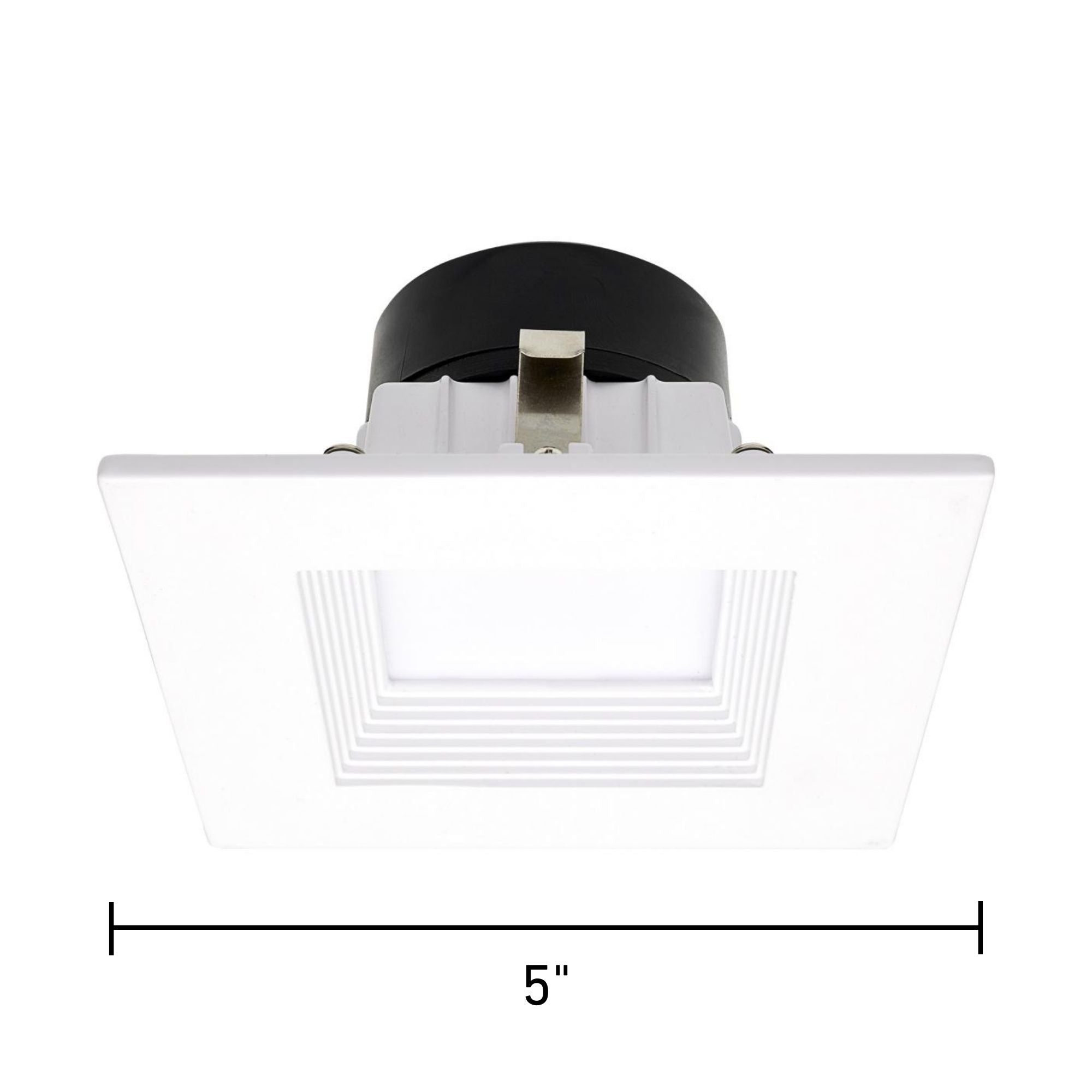 Starfish 4" Smart LED Retrofit Downlight, 650lm, RGB, Square Baffle Trim