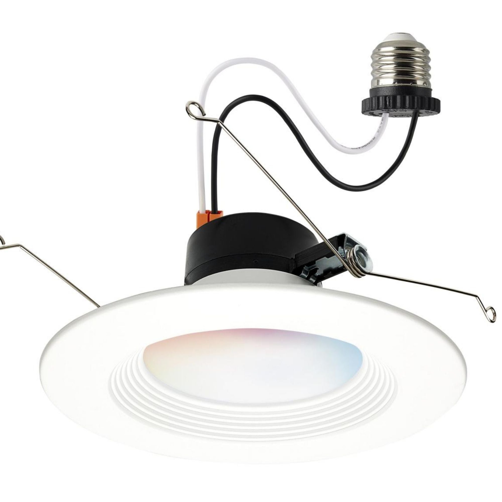 Starfish 6" Smart LED Retrofit Downlight, 850lm, RGB, Round Baffle Trim
