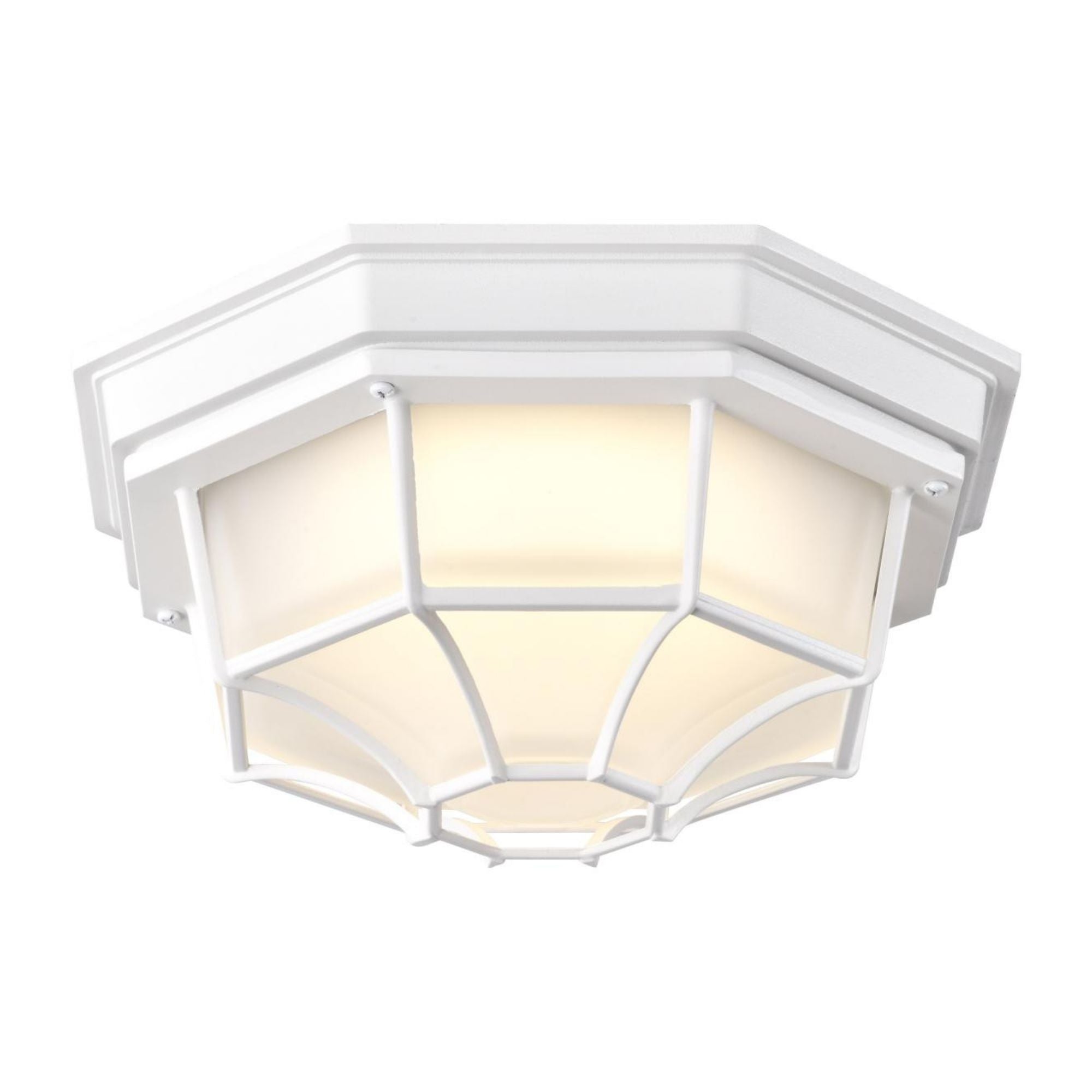 11" LED Ceiling Spider Cage Fixture, 1100 Lm, 3000K, White - Bees Lighting