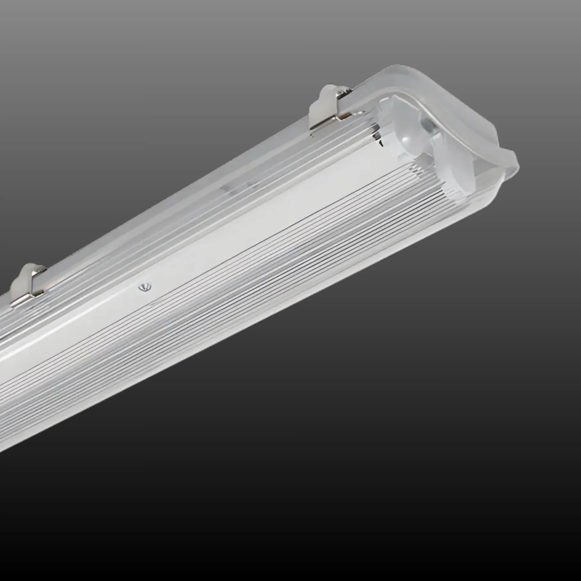 4ft LED Tube Ready Vapor Tight, 2-Lamp Type-B T8 Ballast Free, Bulbs Not Included
