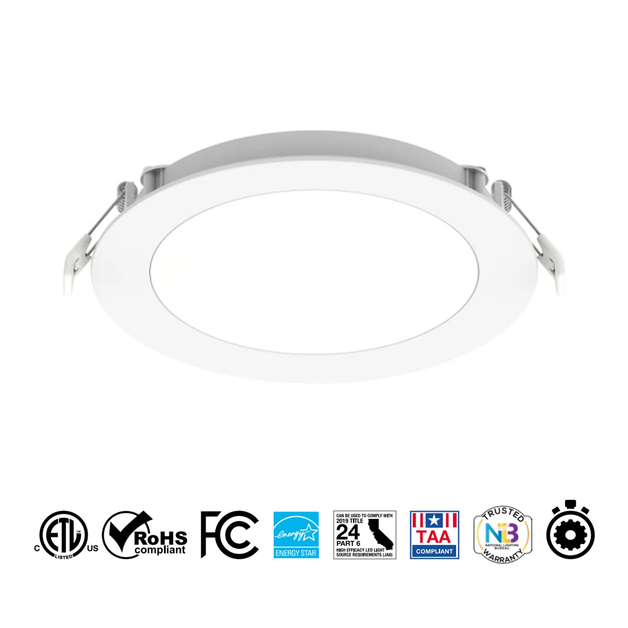 Microdisk 3" LED Canless Downlight, 500 Lumens, 5-CCT, 120V