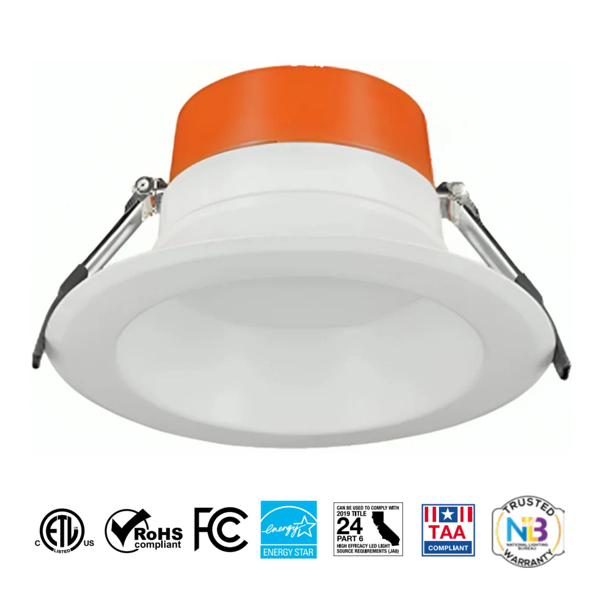 10" LED Commercial Downlight, 4000 Lm, Field Adjustable 4-CCT, 120-277V