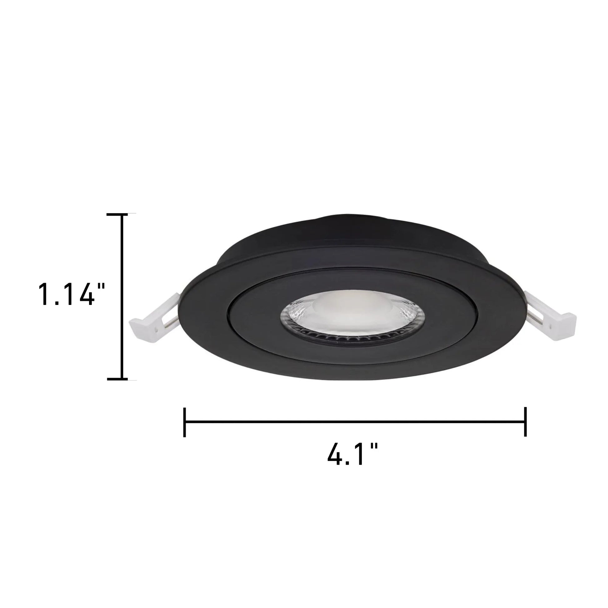 3" Gimbal LED Downlight, 500 Lumens, Selectable CCT, Black Finish - Bees Lighting