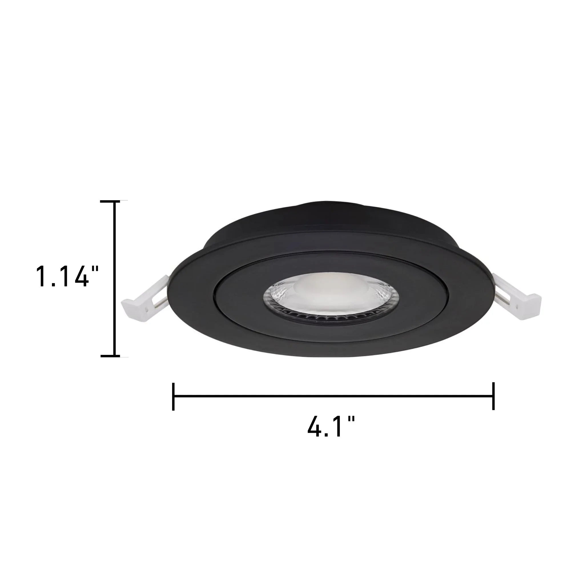 3" Gimbal LED Downlight, 500 Lumens, Selectable CCT, Black Finish - Bees Lighting