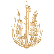 Troy Delmore Chandelier - Vintage Gold Leaf Finish