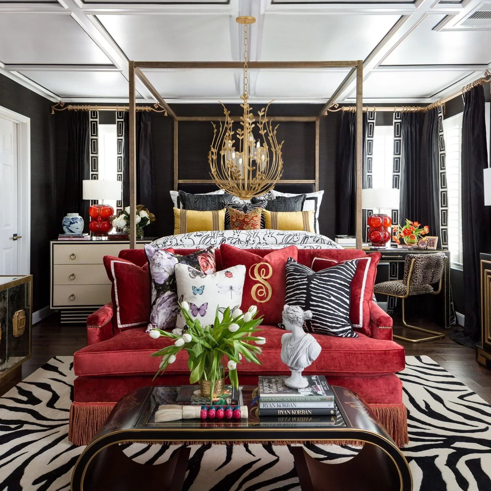 Troy Delmore Chandelier - Vintage Gold Leaf Finish