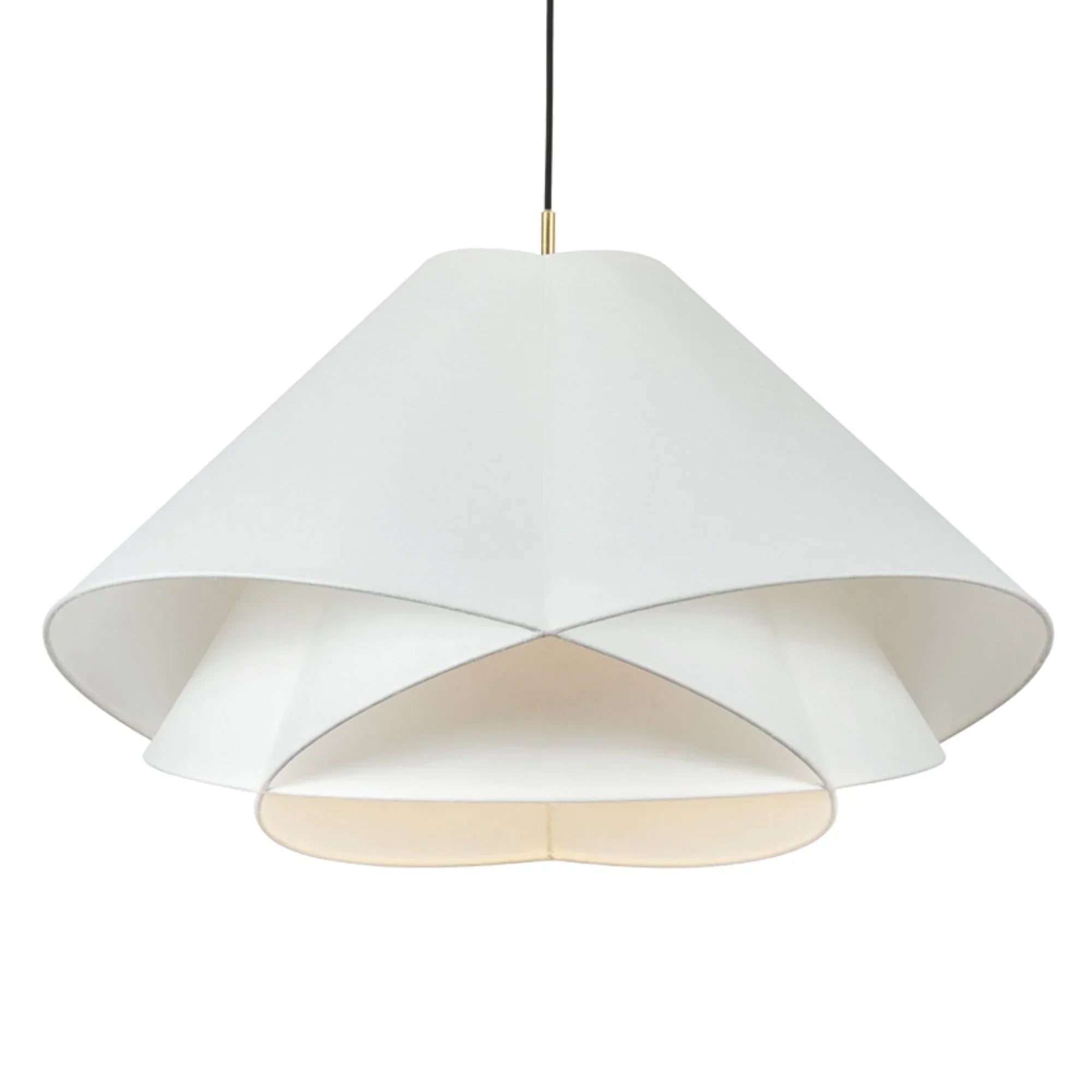 Edna 35" Pendant, Vintage Gold Leaf Finish
