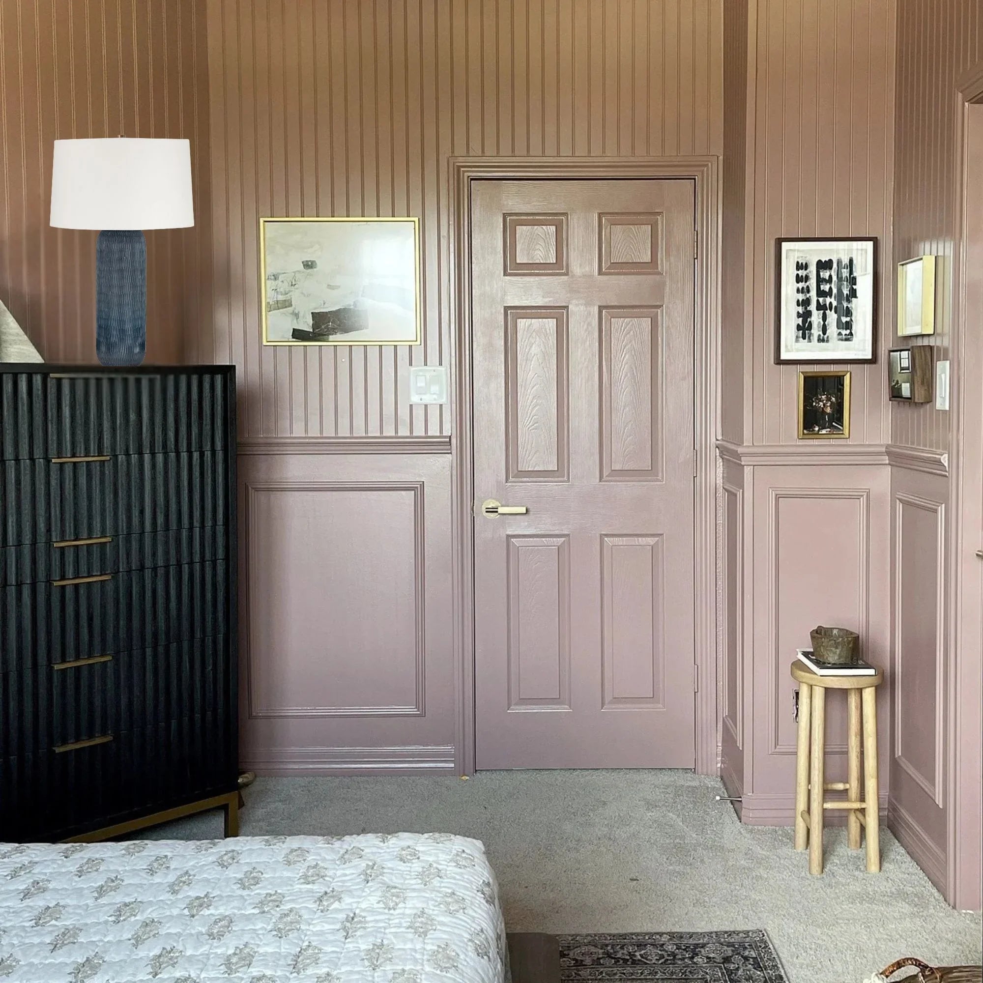 Hopkins 28" Table Lamp, Patina Brass Finish