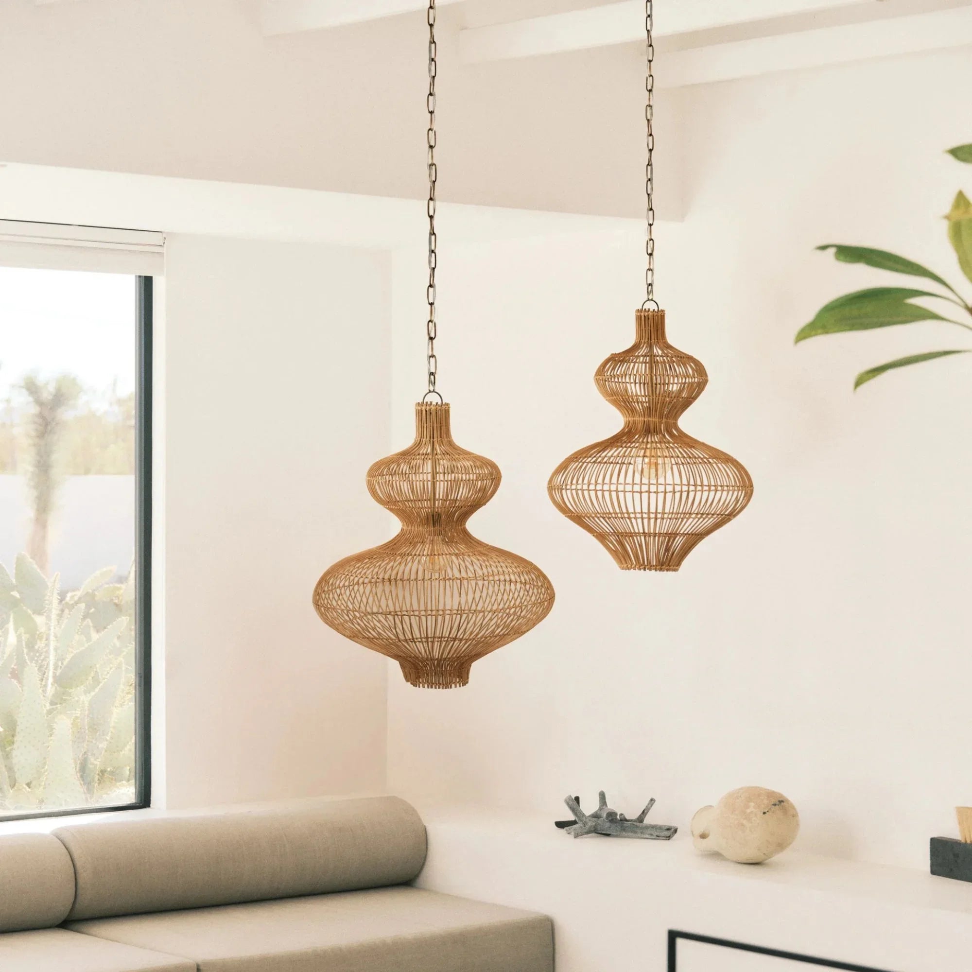 Irvine 33" Pendant, Patina Brass Finish