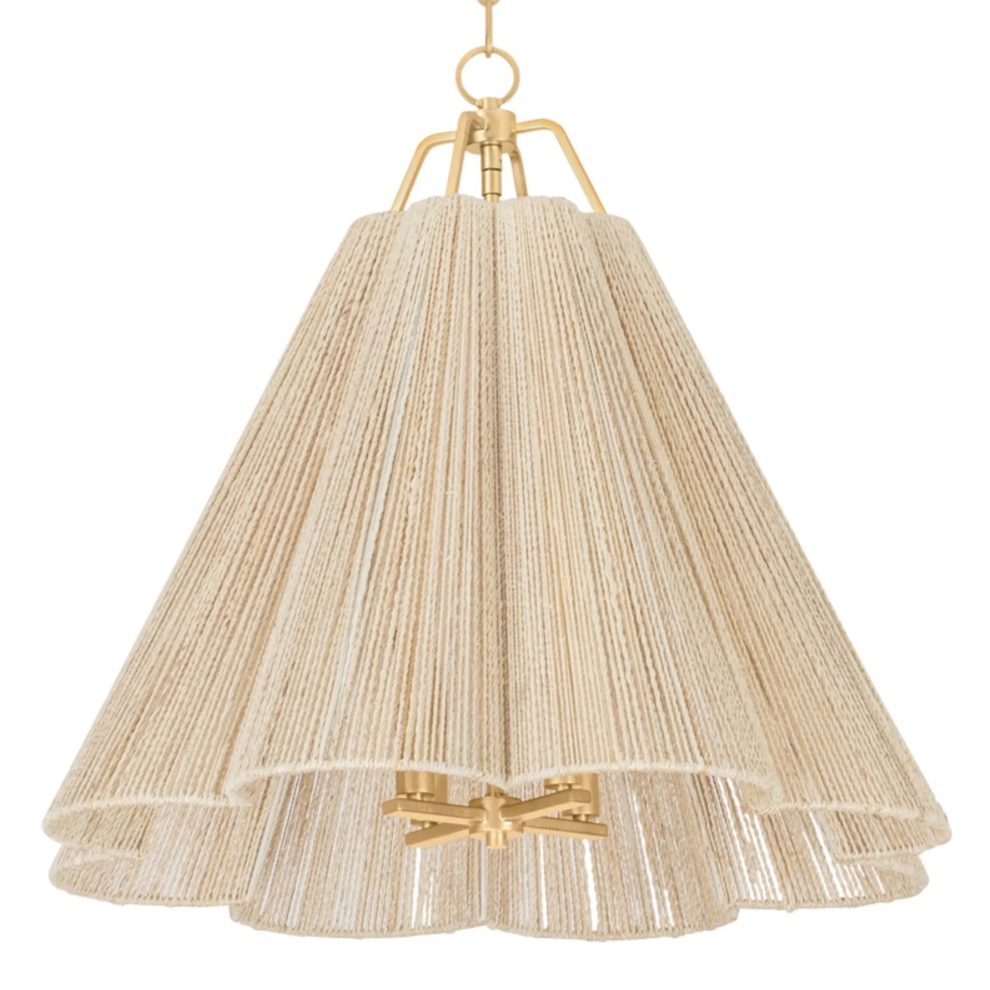 Sonoma 28" 4-Light Pendant, Vintage Gold Leaf Finish
