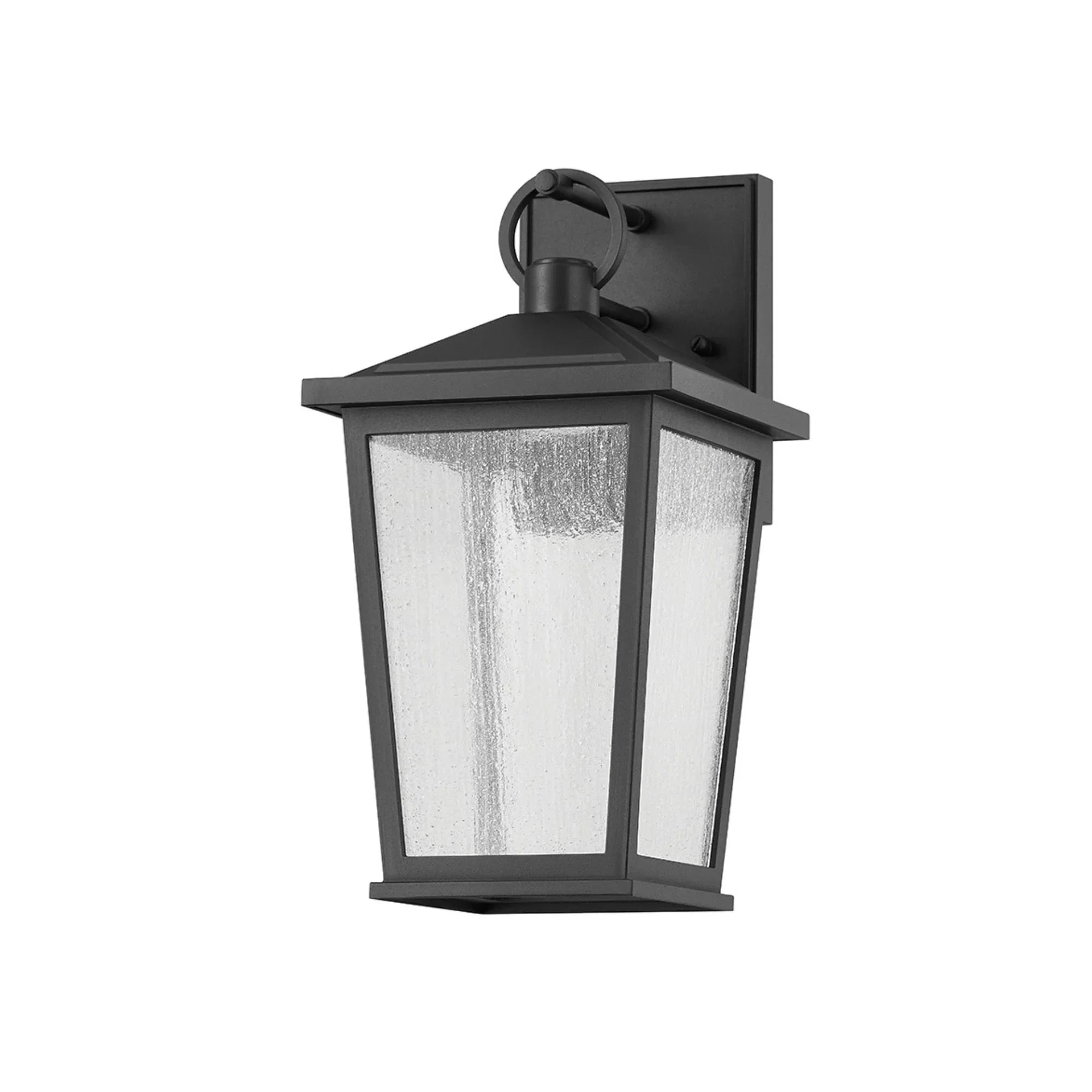 Soren 14" LED Outdoor Wall Sconce, Textured Black Finish