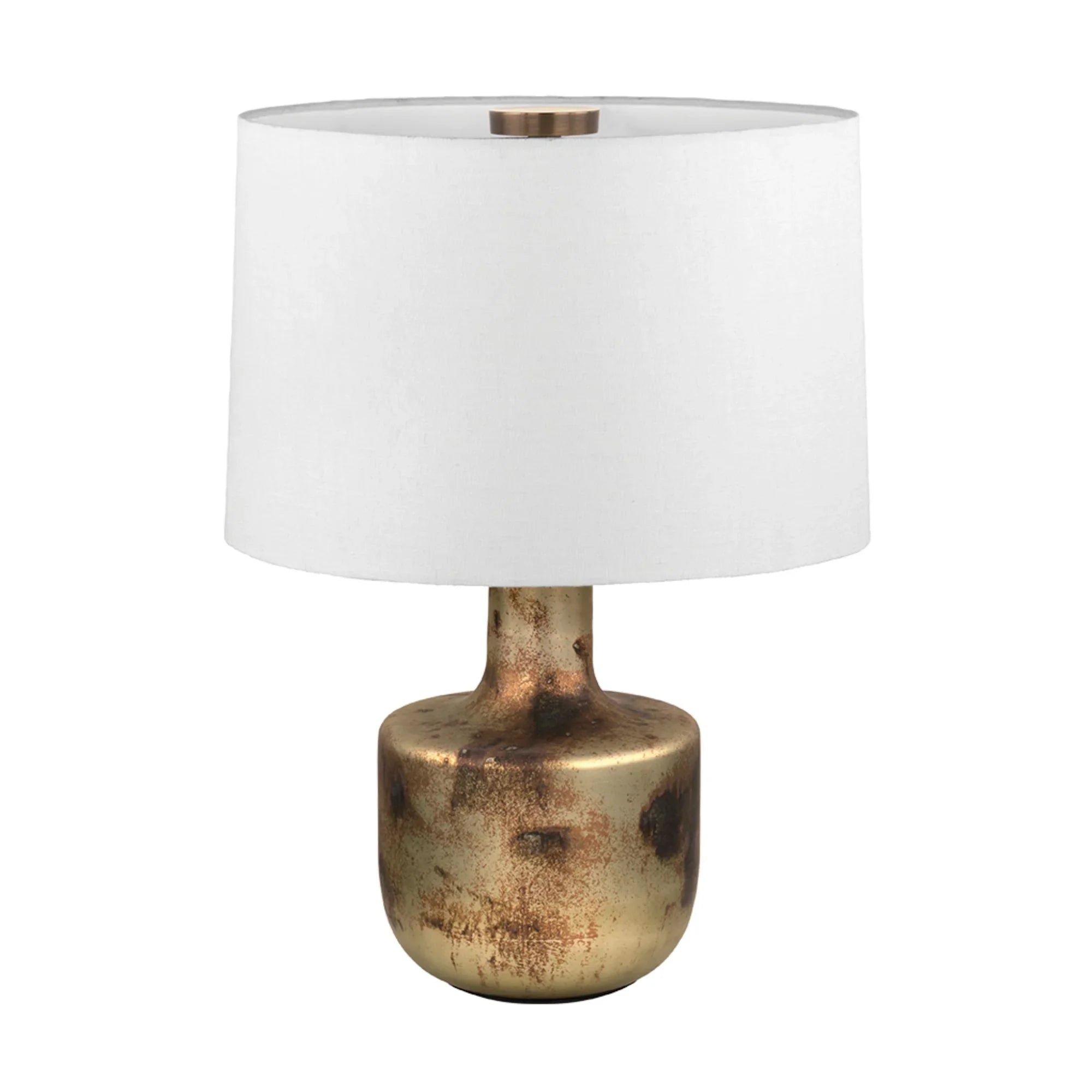 Terron 22" Table Lamp, Patina Brass Finish