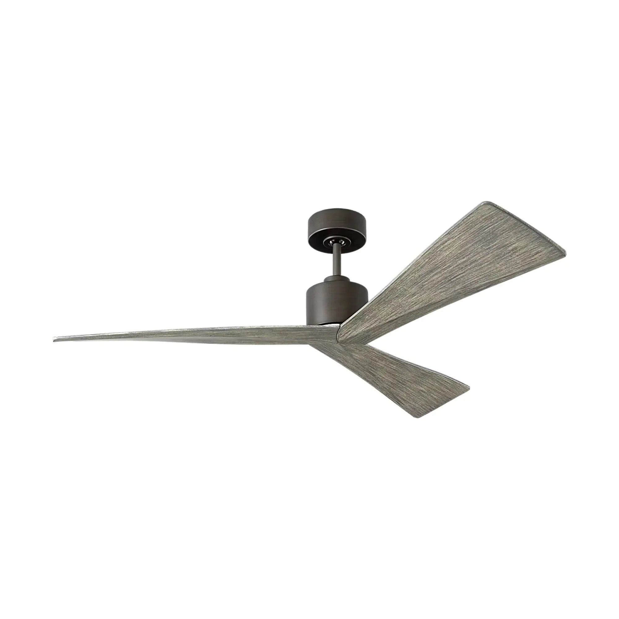 Adler 52" Aged Pewter & Grey Oak Ceiling Fan with Remote