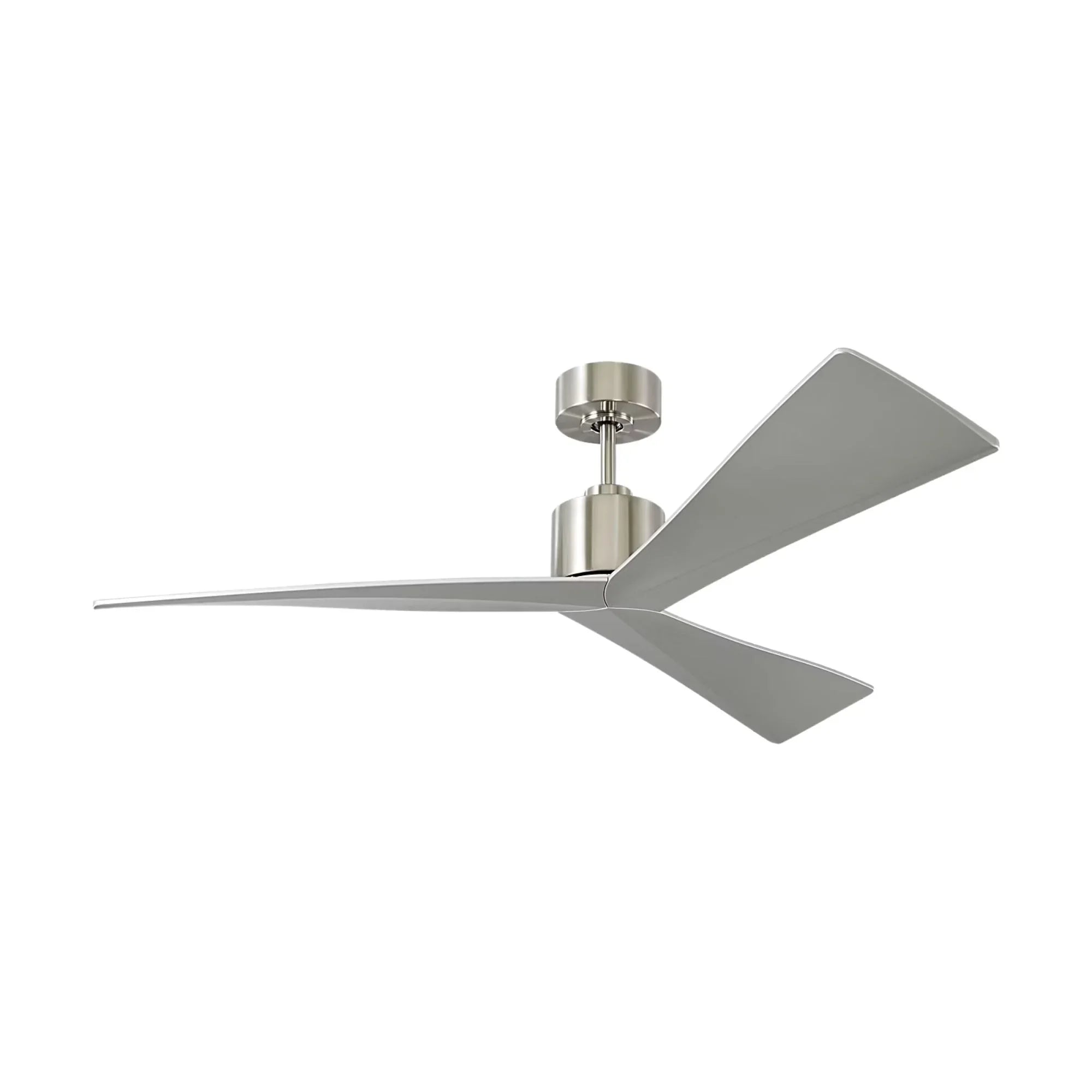 Adler 52" Brushed Steel Ceiling Fan with Remote