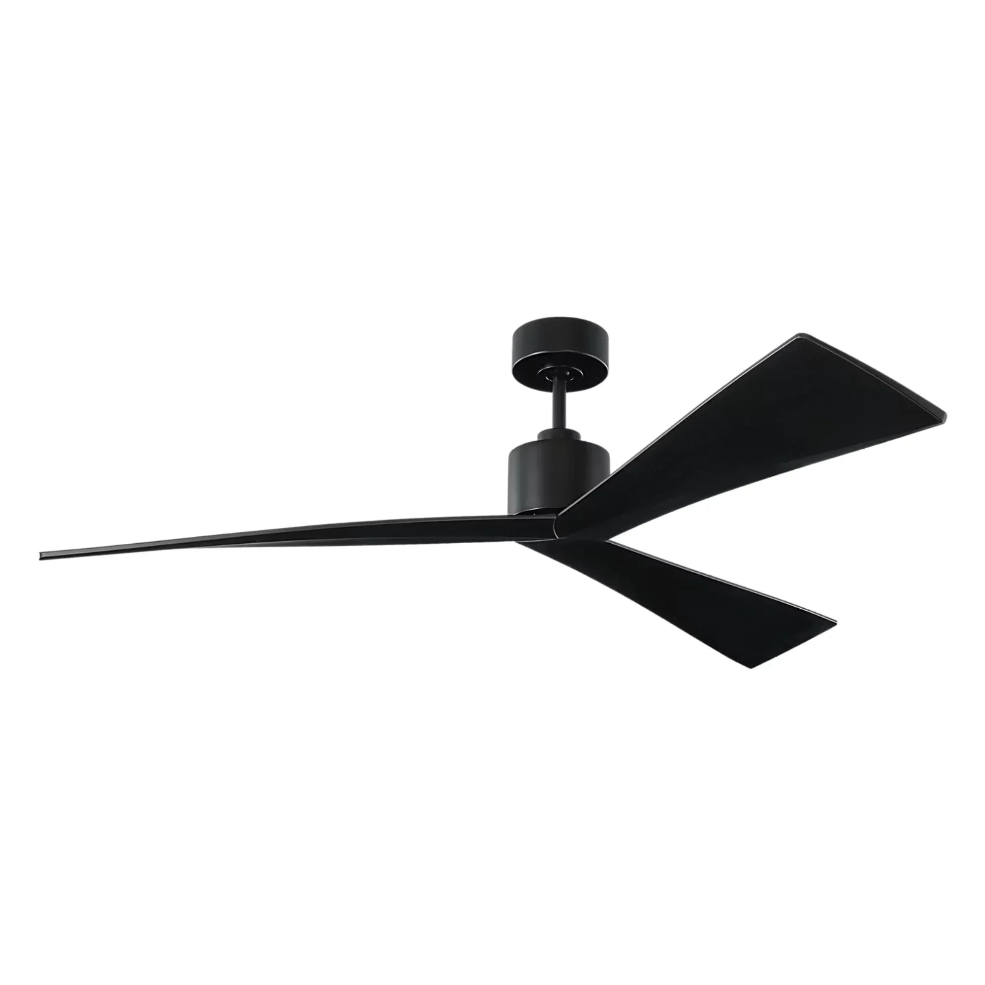 Adler 60" Matte Black Ceiling Fan with Remote