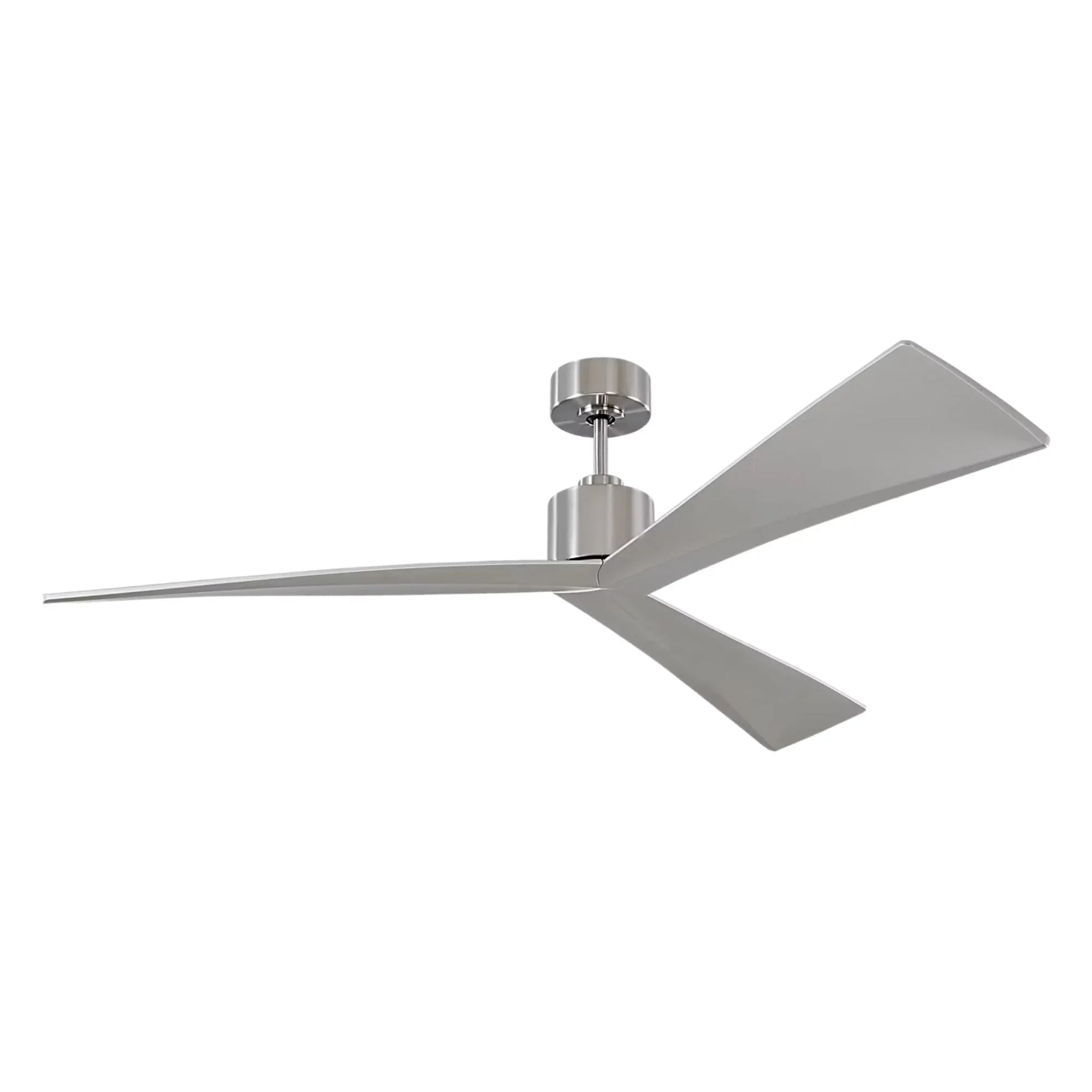 Adler 60" Brushed Steel Ceiling Fan with Remote