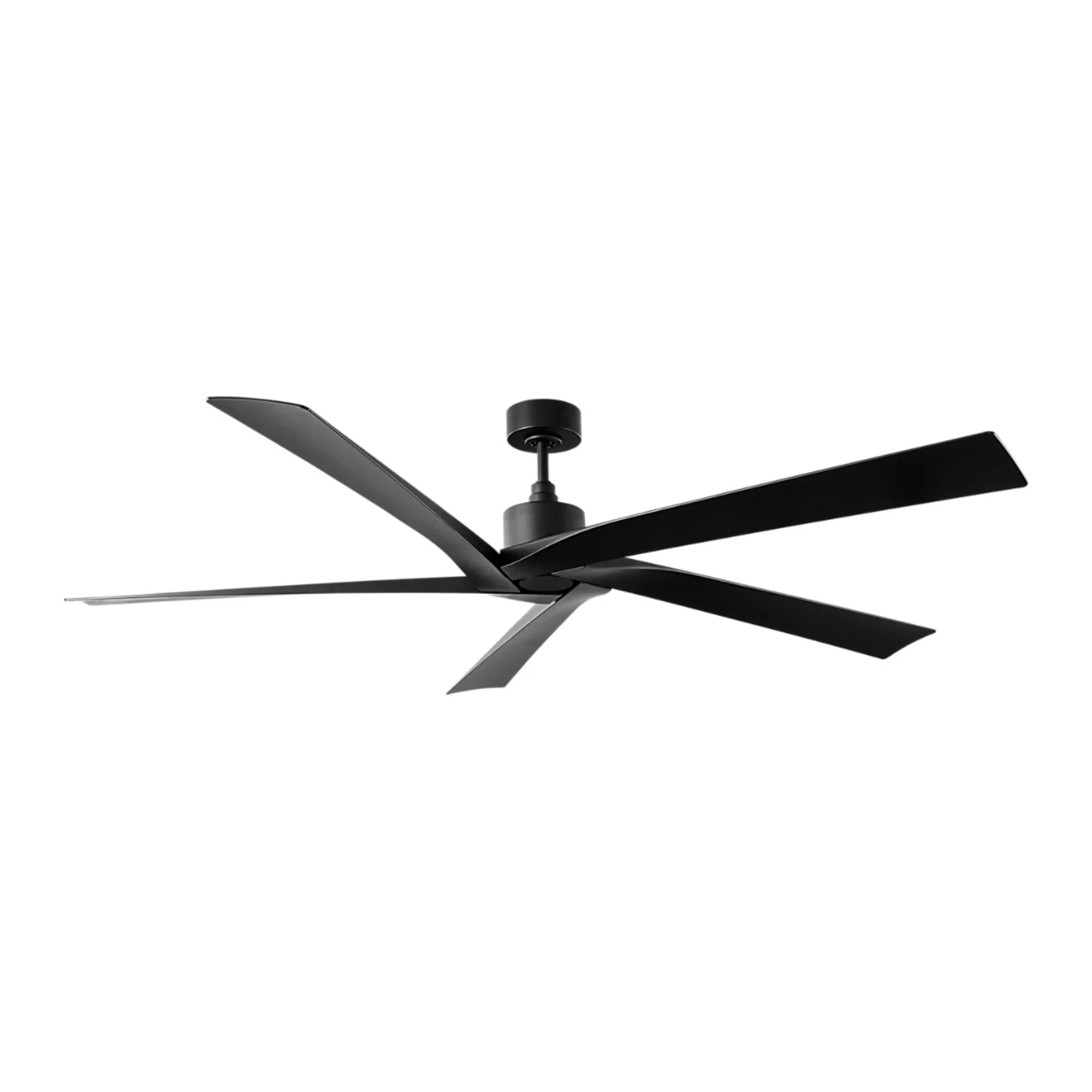 Aspen Coastal 70" Midnight Black Outdoor Ceiling Fan with Remote
