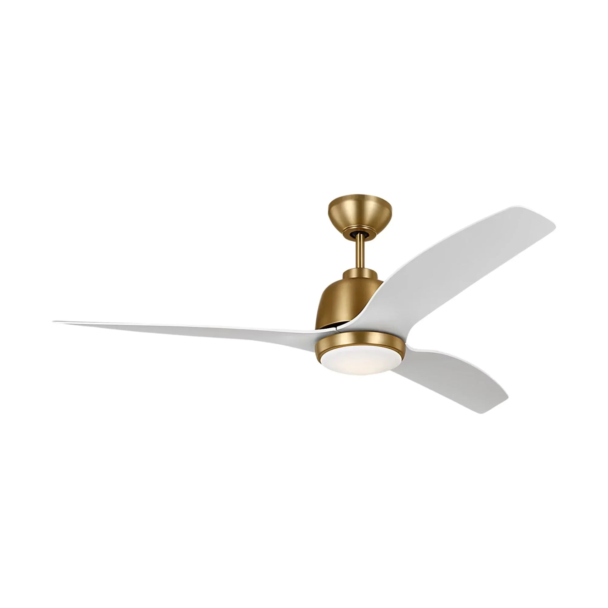 Avila 54" Satin Brass Ceiling Fan with Light & Remote