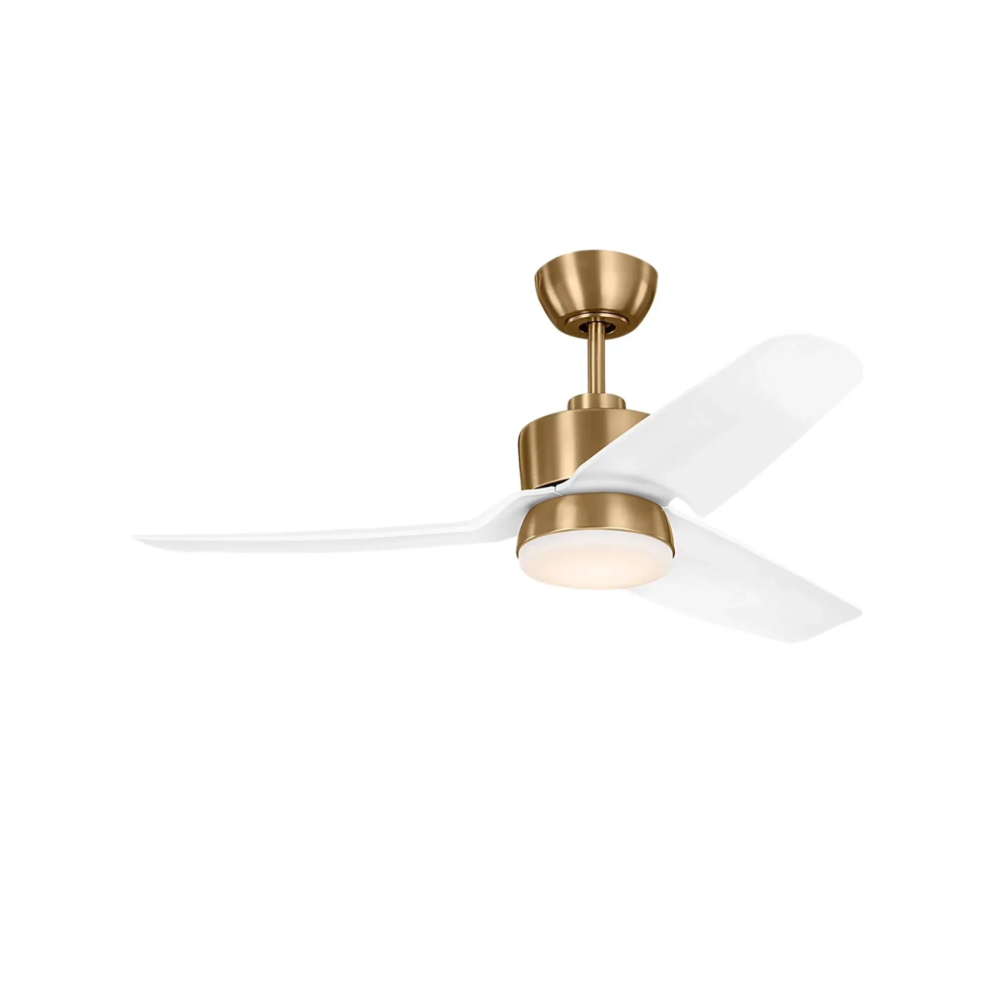Colgin 44" Satin Brass Downrod LED Ceiling Fan