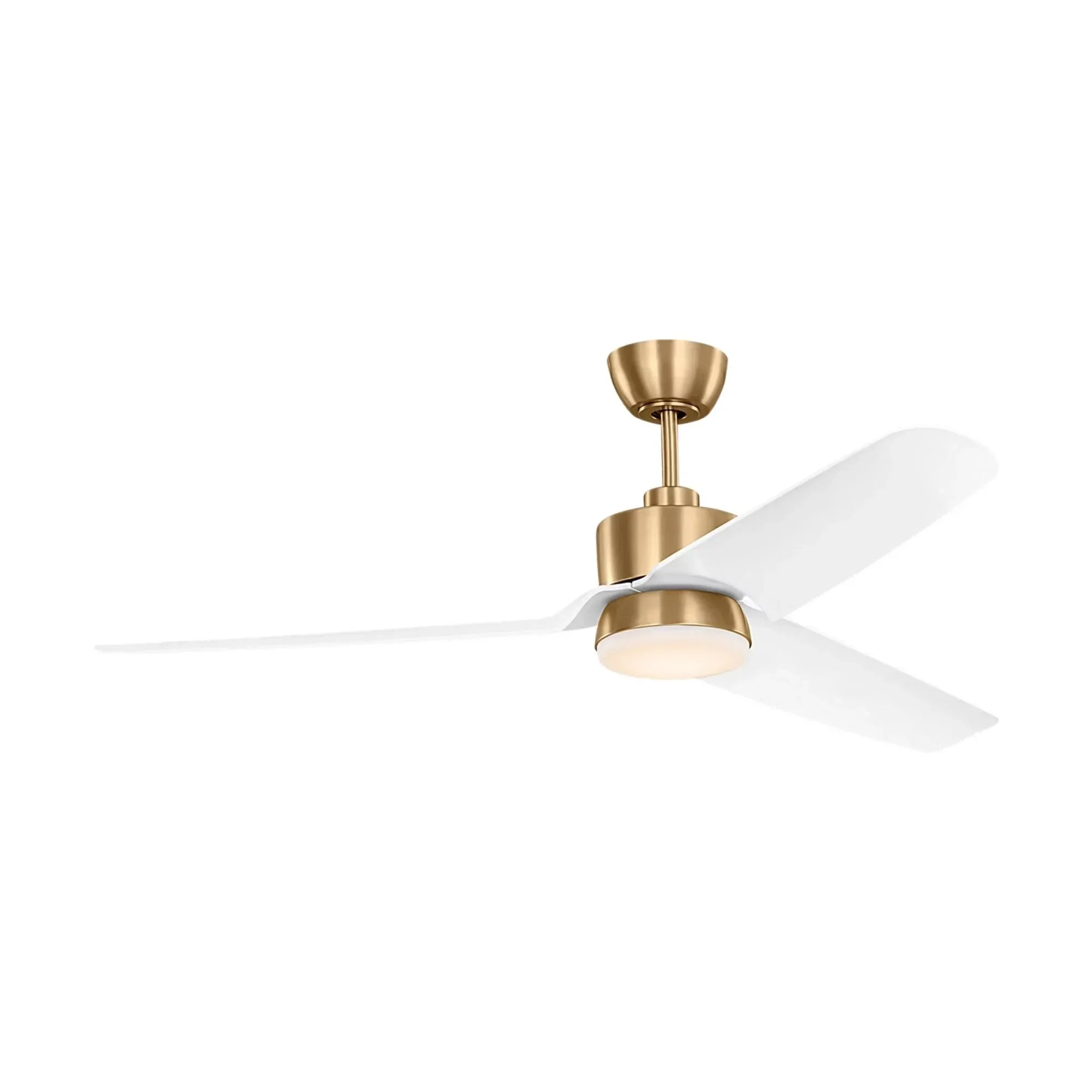 Colgin 56" Satin Brass Downrod LED Ceiling Fan