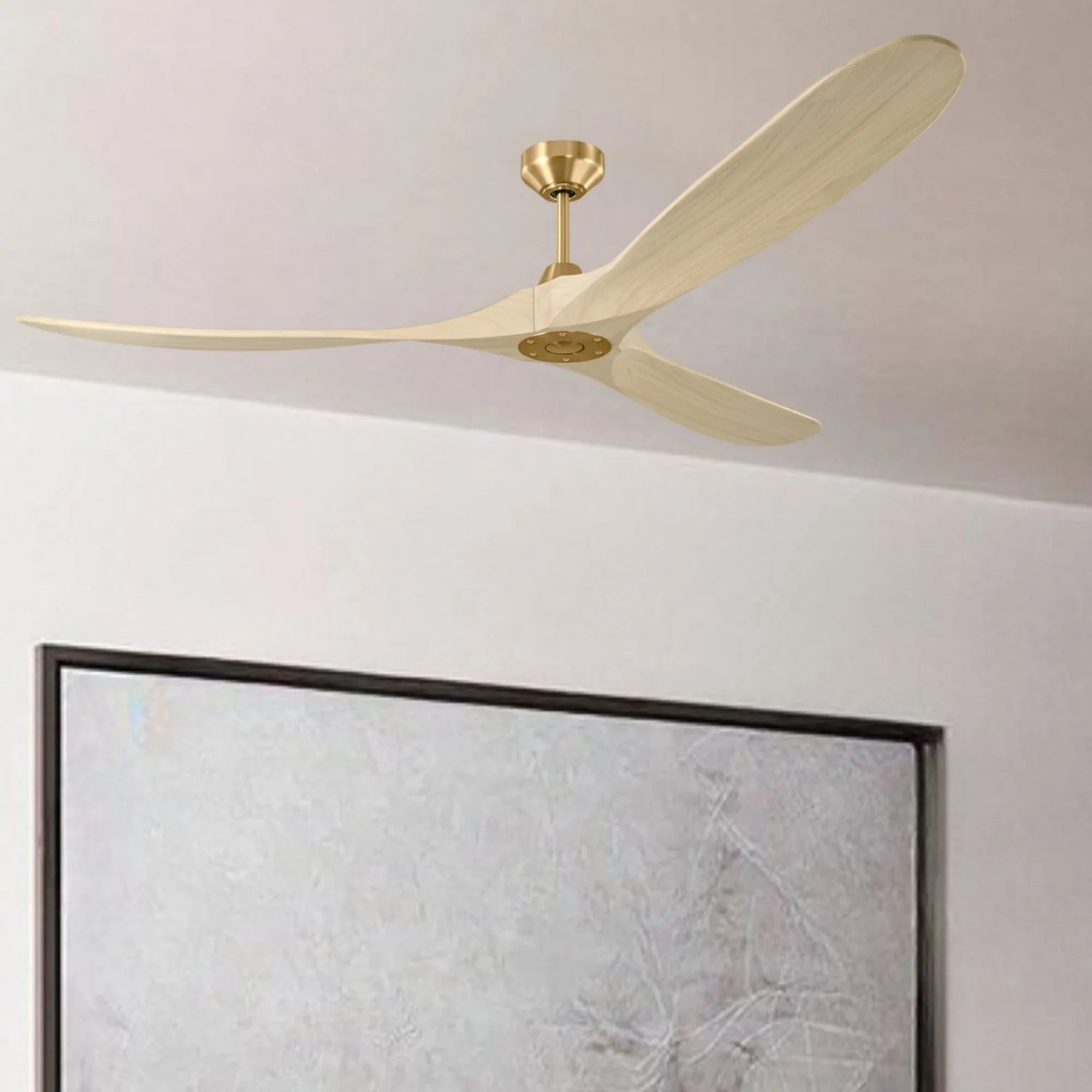 Maverick Smart 70" Burnished Brass Ceiling Fan with Remote