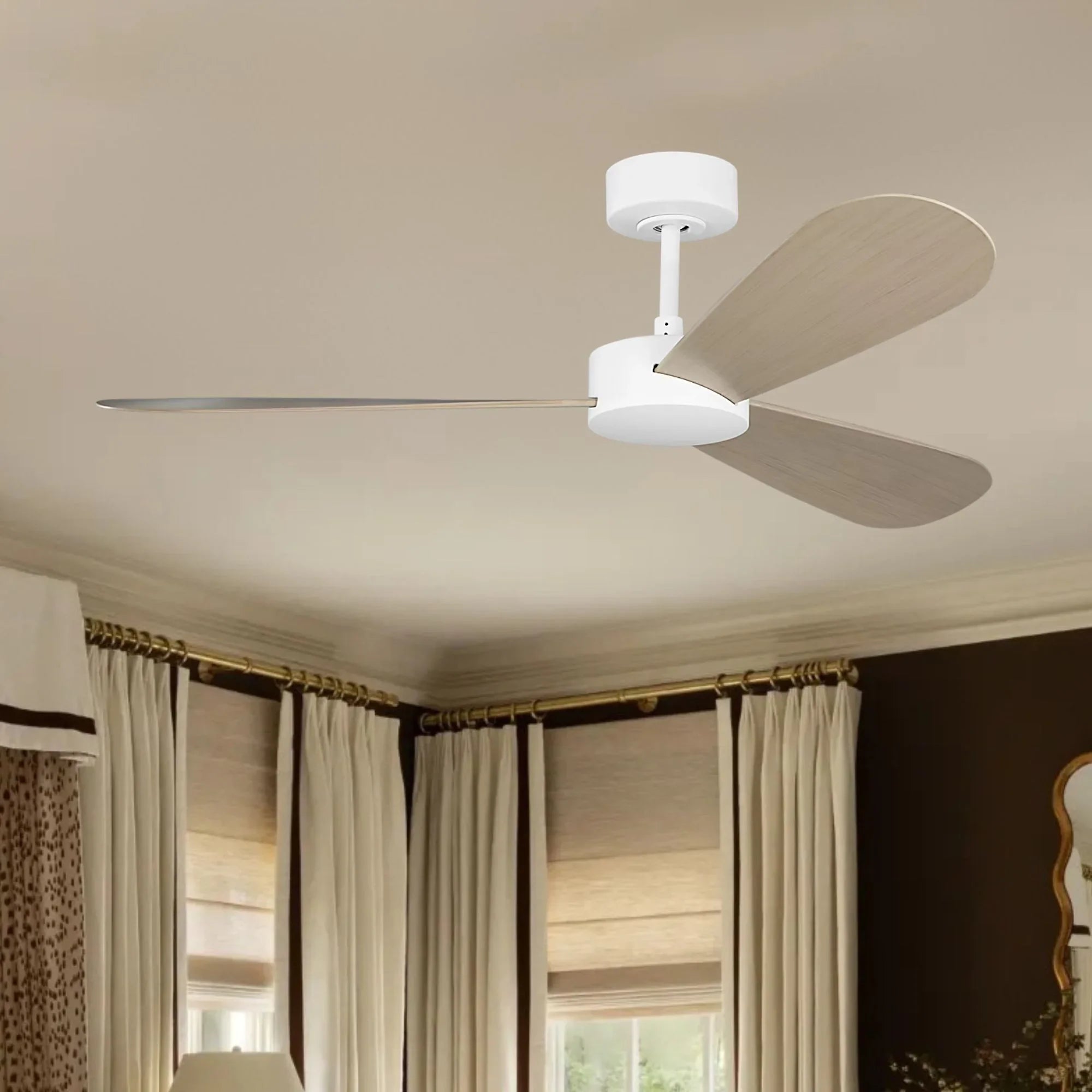 Paddle Smart 52" Matte White 3-Blade Ceiling Fan