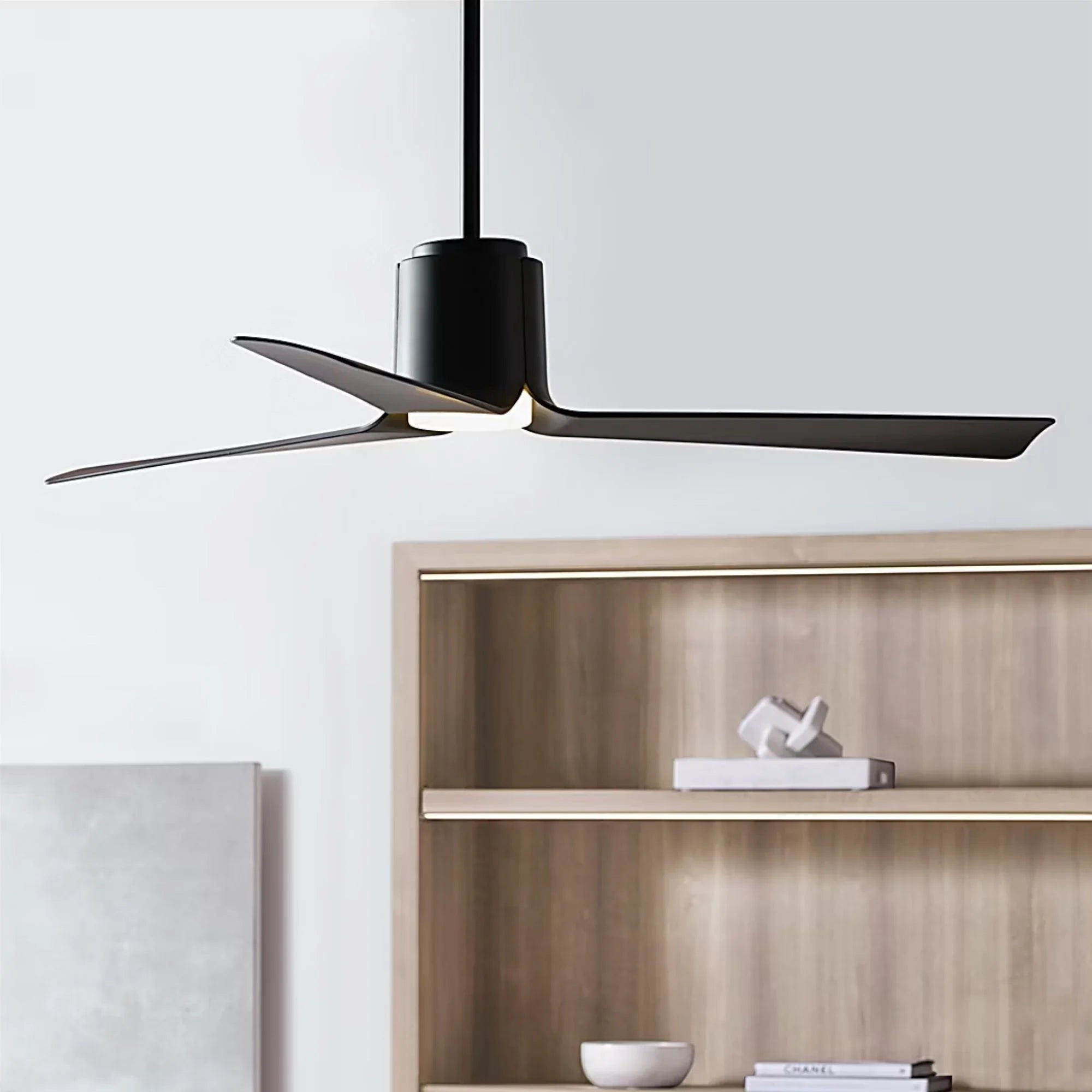 Peel Smart 52" Midnight Black LED Ceiling Fan with Remote