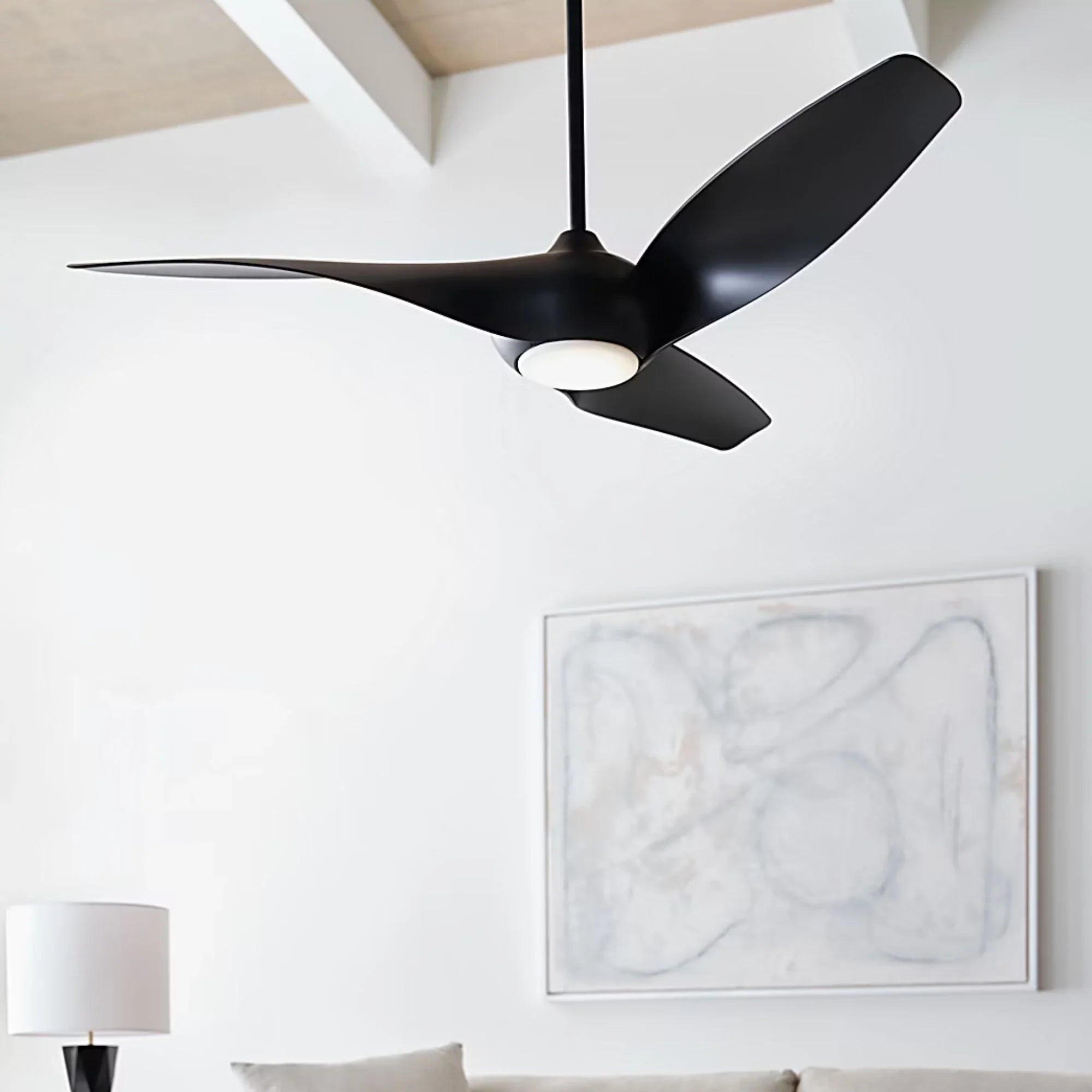 Topan Smart 52" Midnight Black LED Ceiling Fan with Remote
