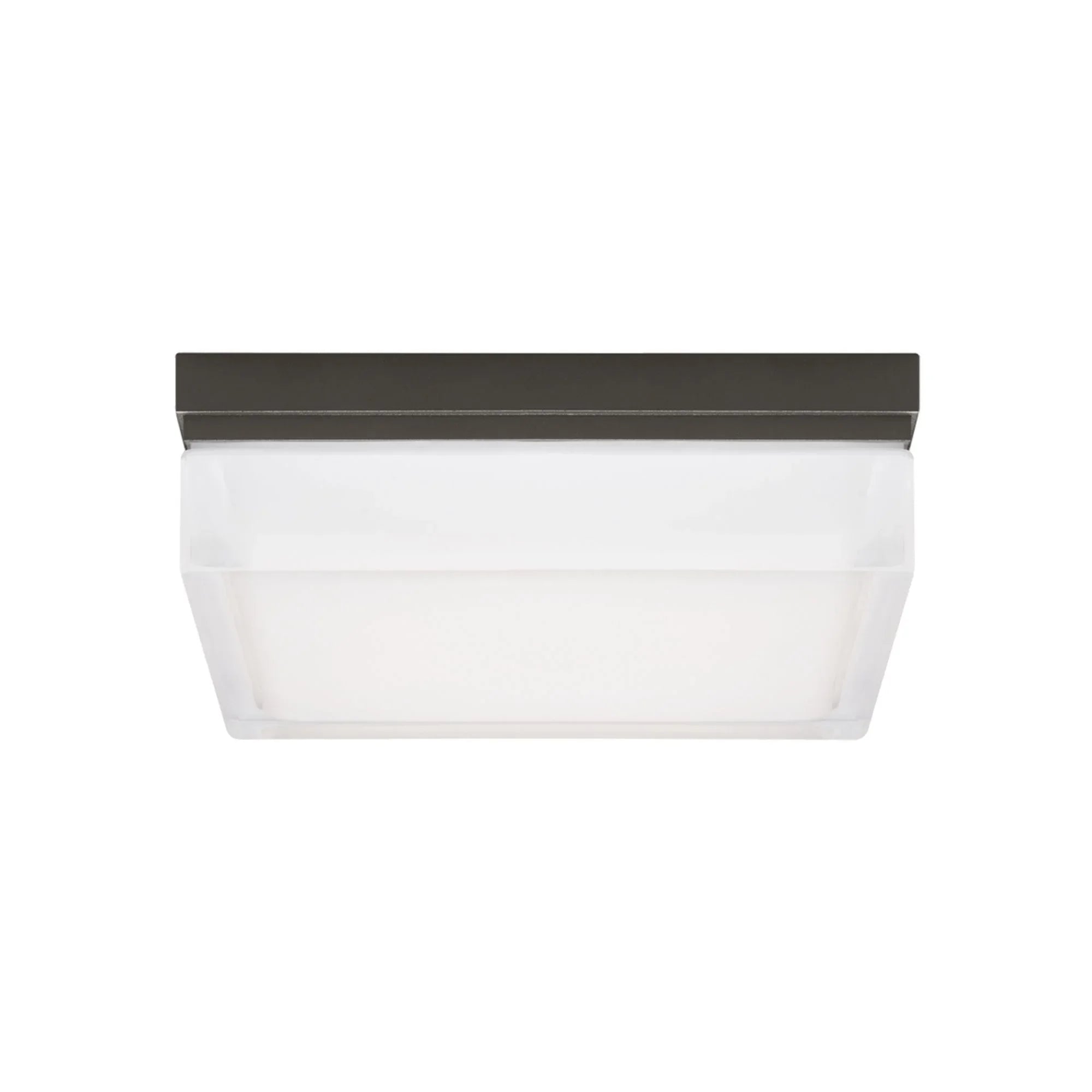 Boxie 9" LED Flush Mount, Antique Bronze Finish, 3000K