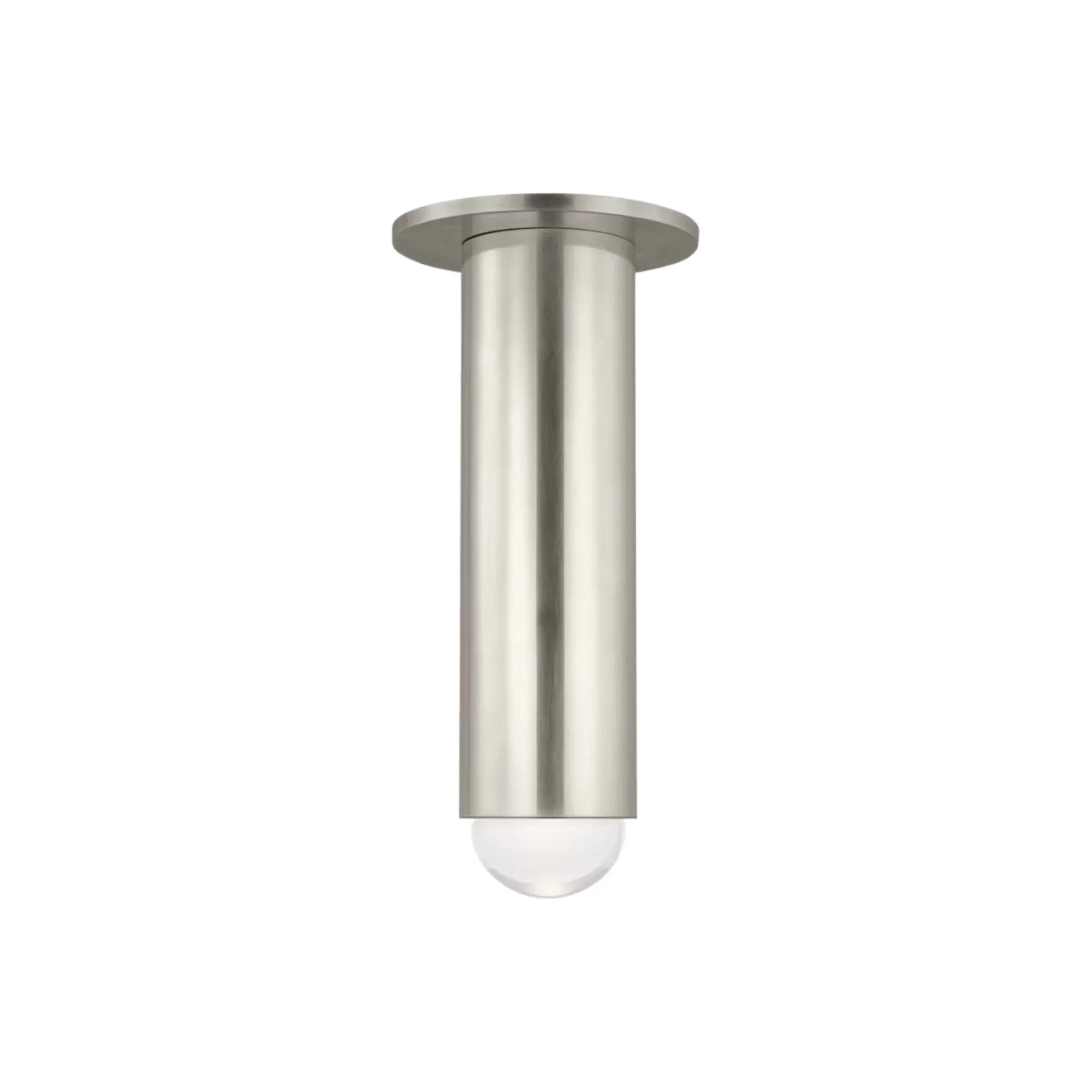 Ebell 10" LED Medium Flush Mount, 120-277V, Antique Nickel Finish