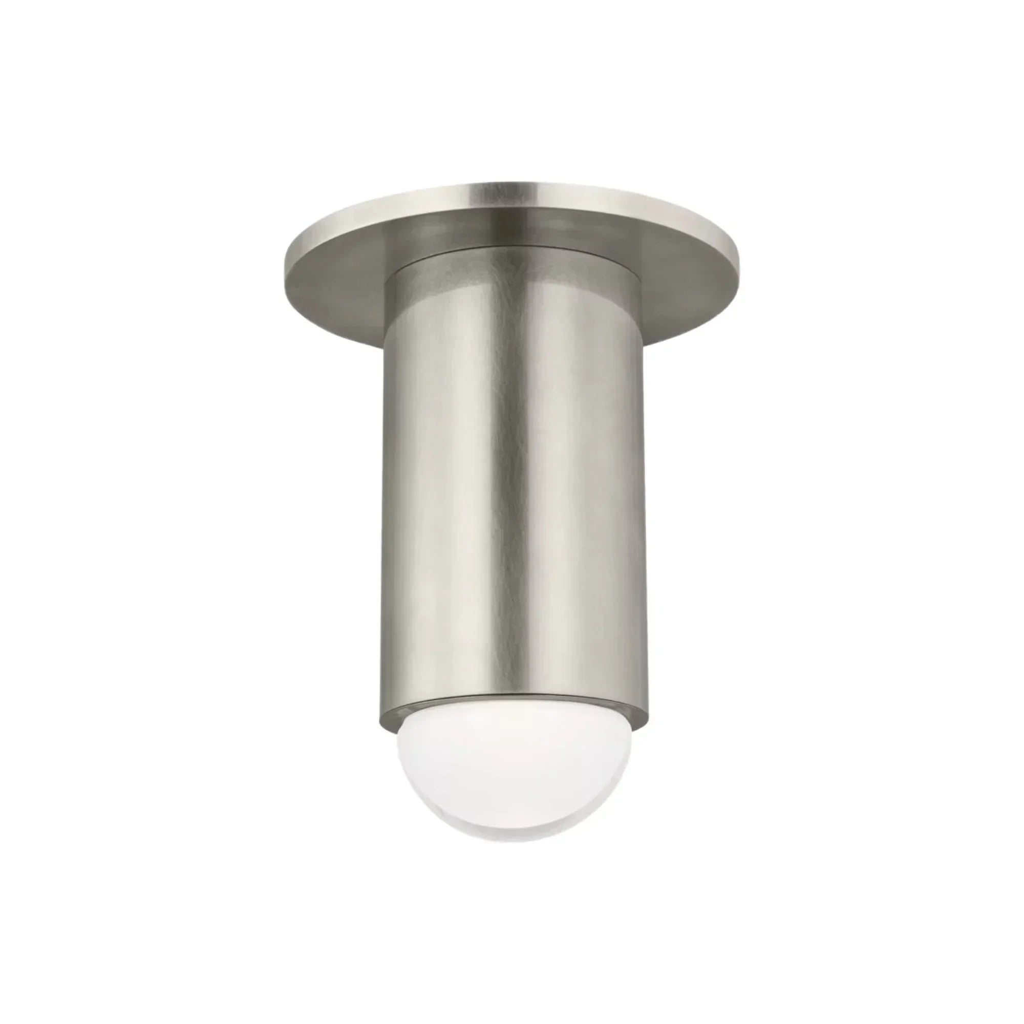 Ebell 6" LED Small Flush Mount, 120-277V, Antique Nickel Finish