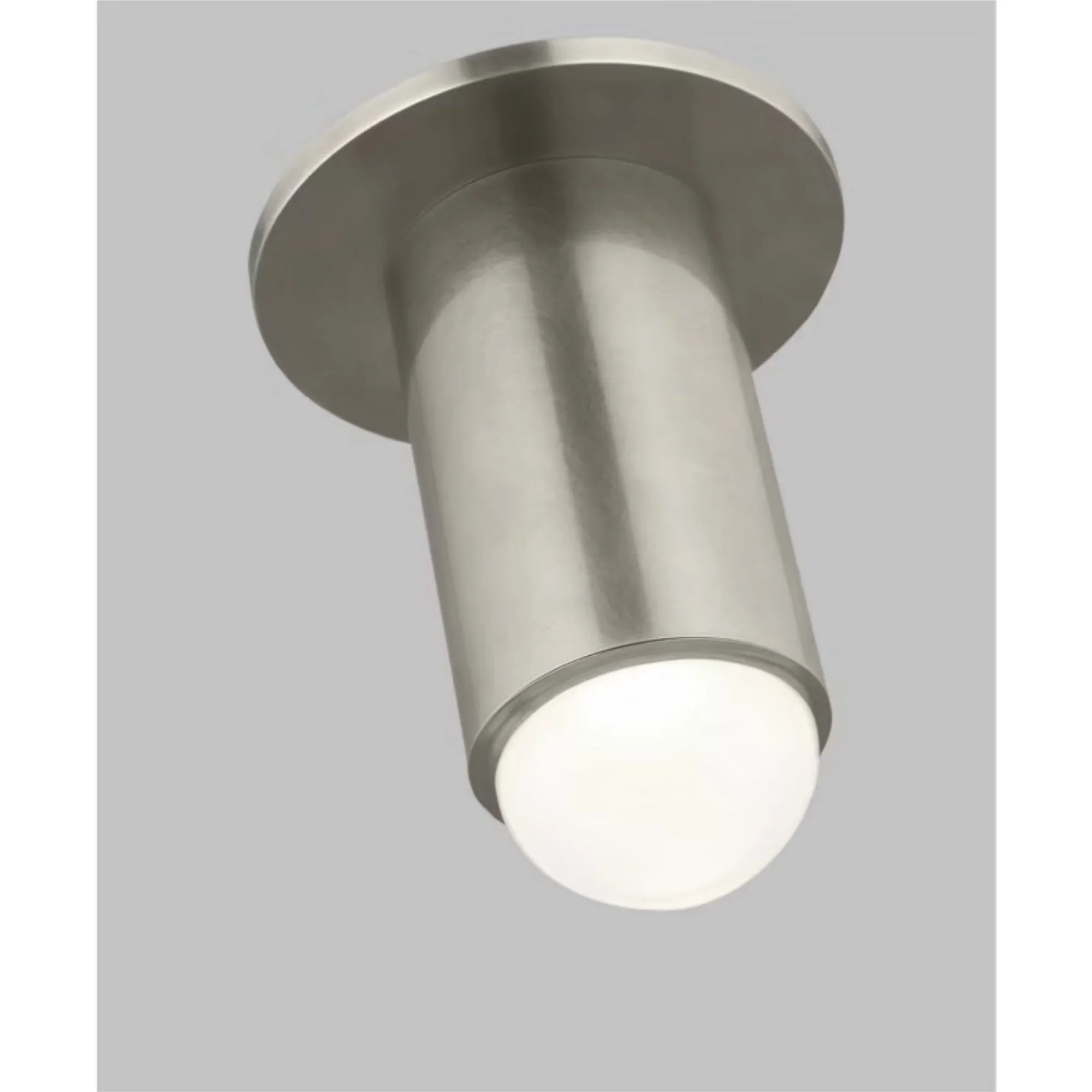 Ebell 6" LED Small Flush Mount, 120-277V, Antique Nickel Finish